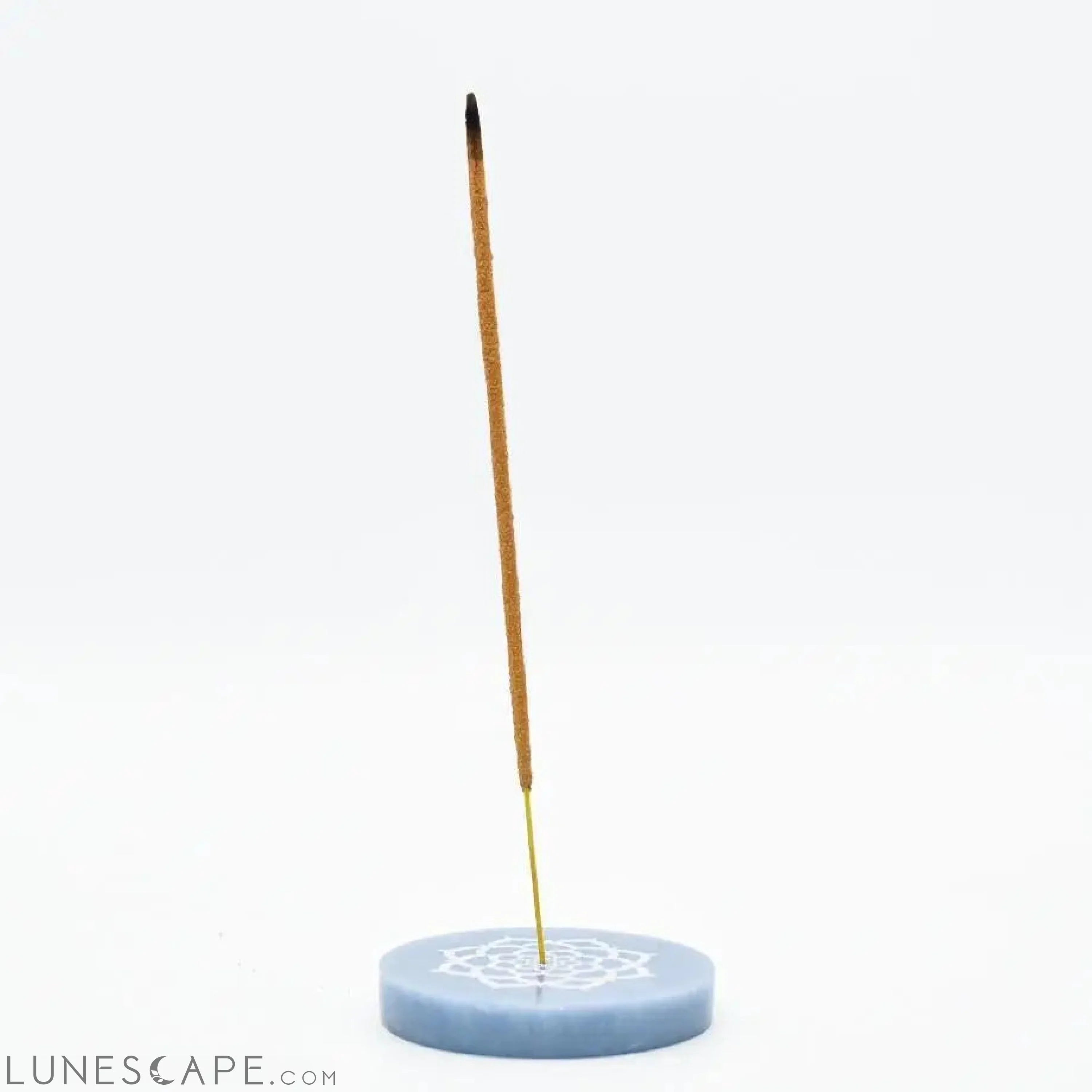 Angelite Incense Holder - Throat, Third Eye & Crown Chakra LUNESCAPE