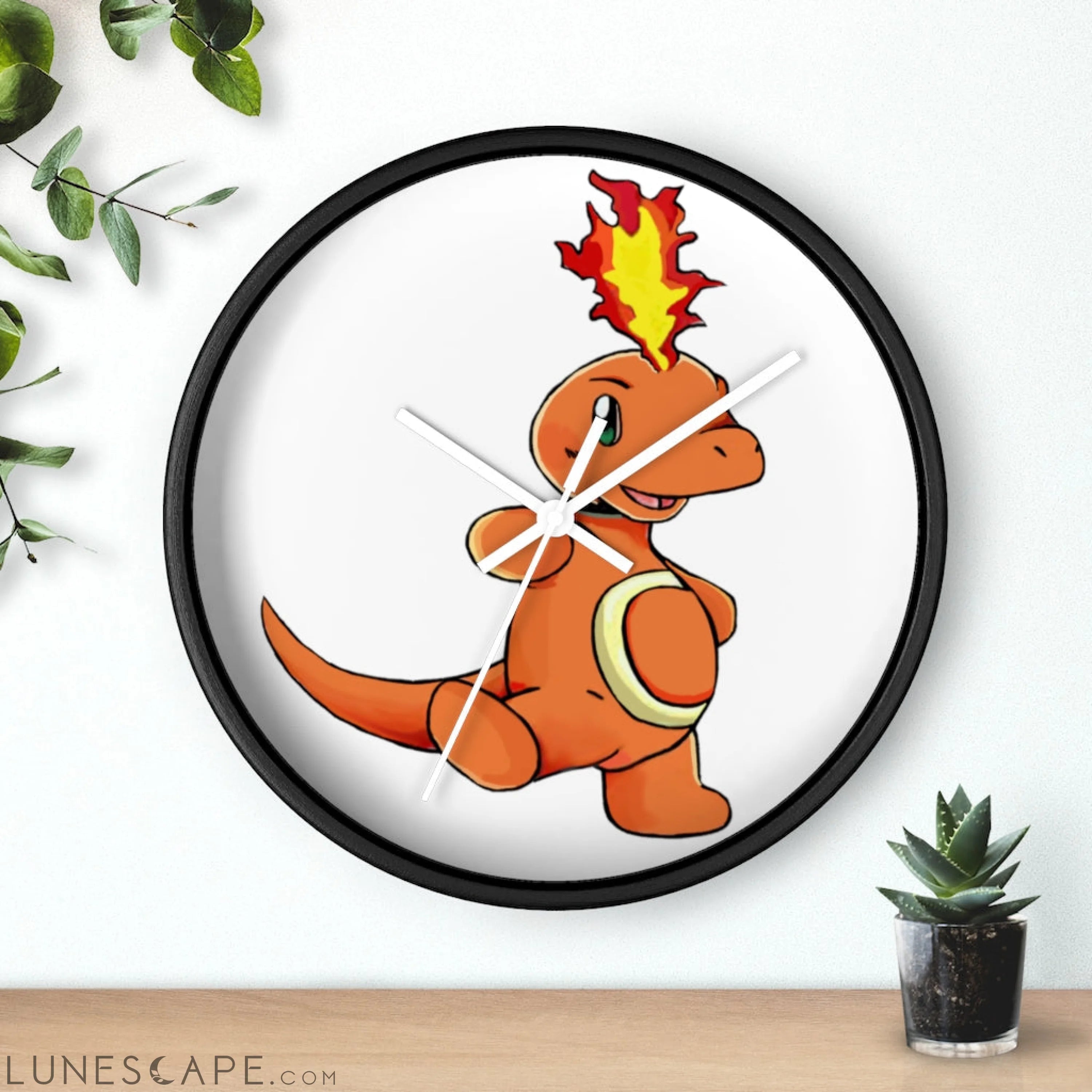 Angetapir Wall clock LUNESCAPE