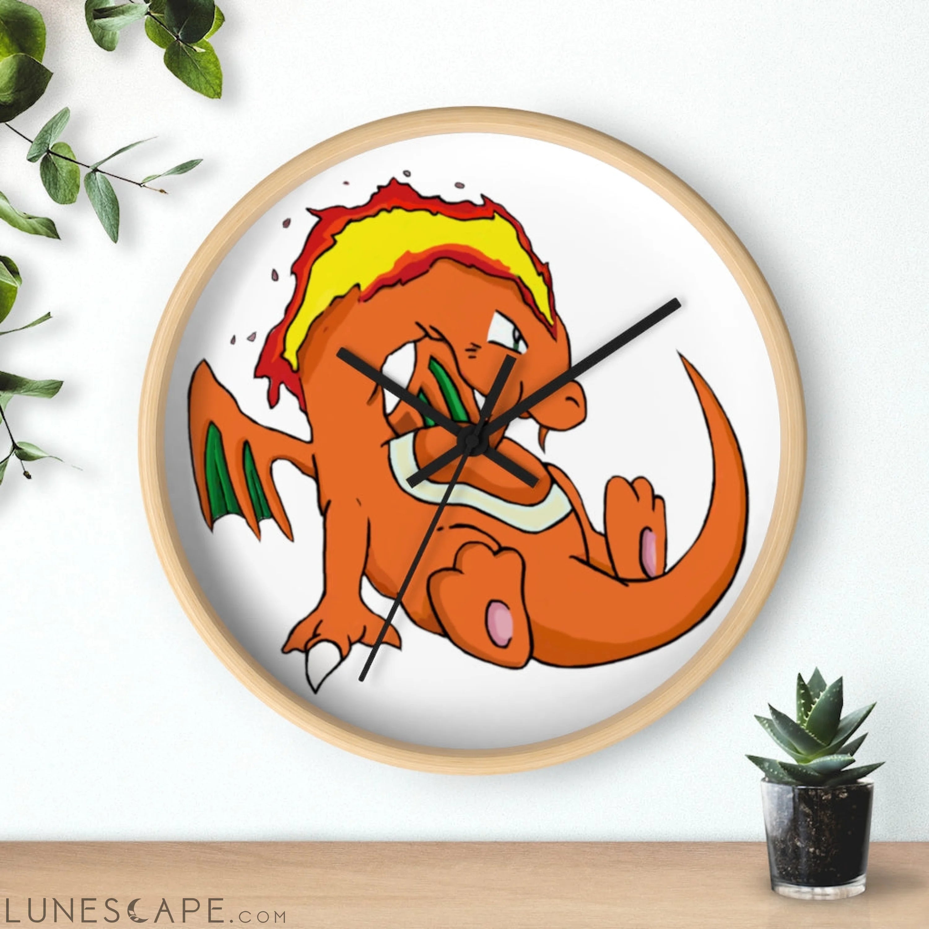 Angetir Wall clock LUNESCAPE