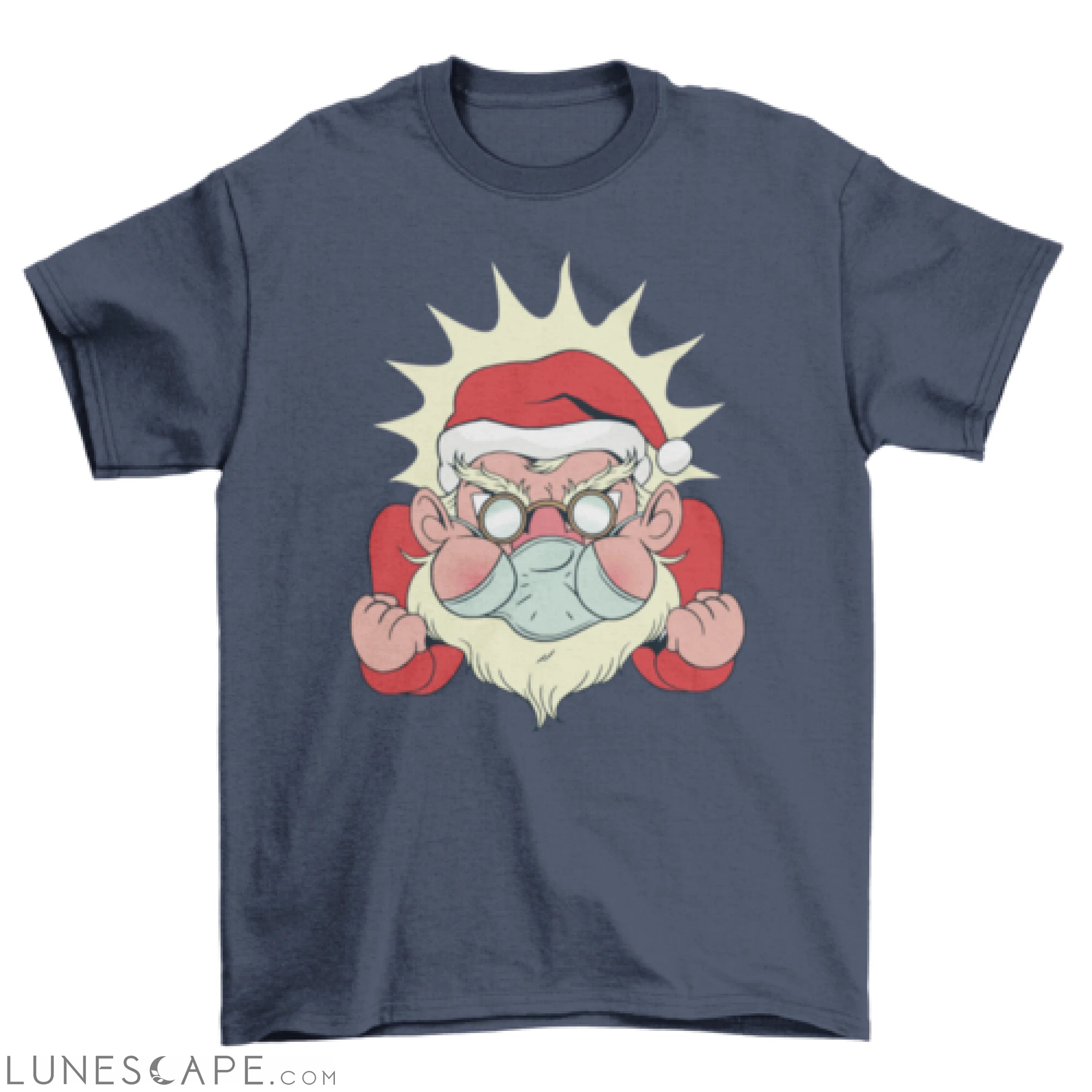 Angry santa facemask t-shirt LUNESCAPE