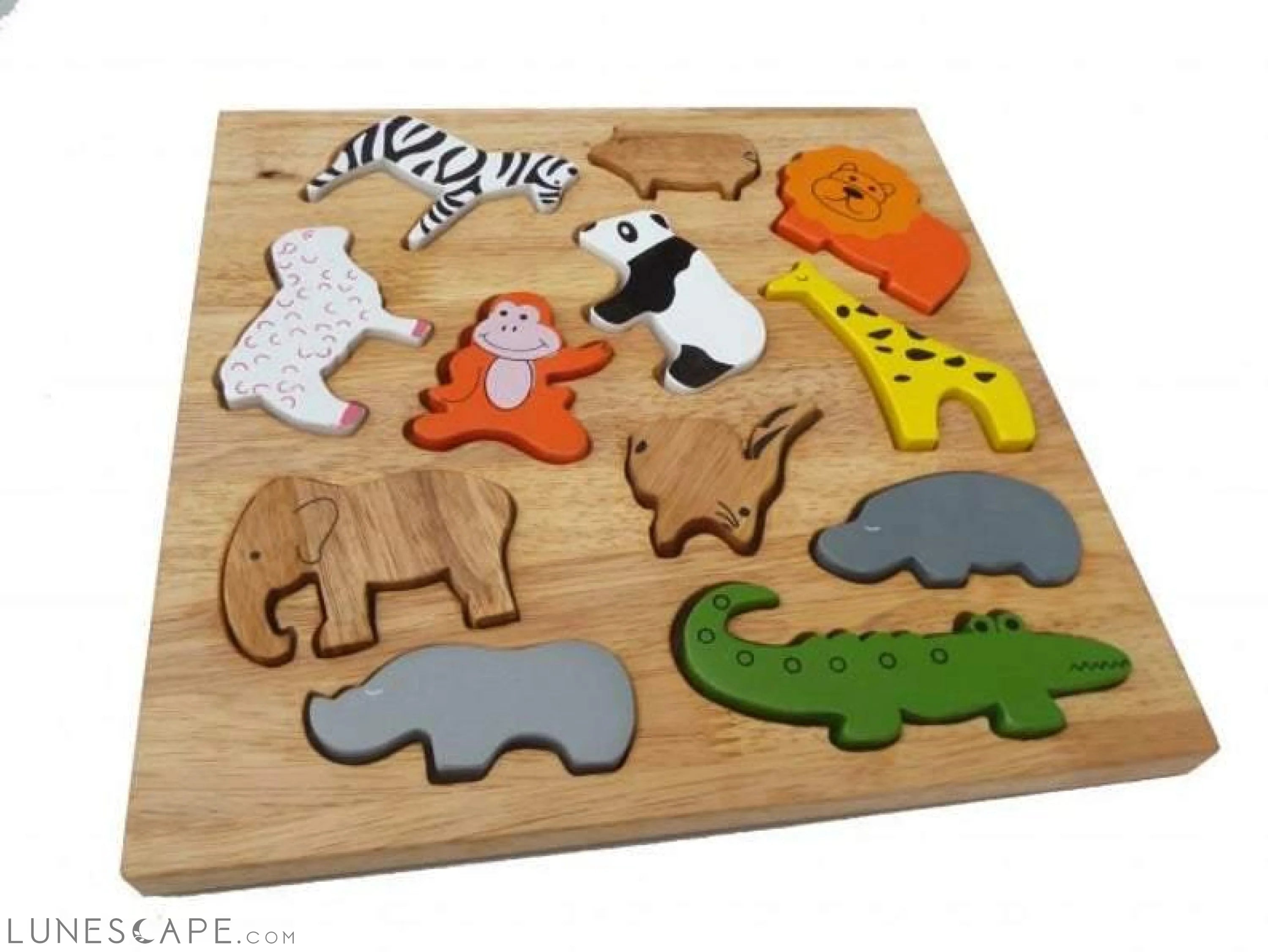 ANIMAL PLAY SET & PUZZLE LUNESCAPE