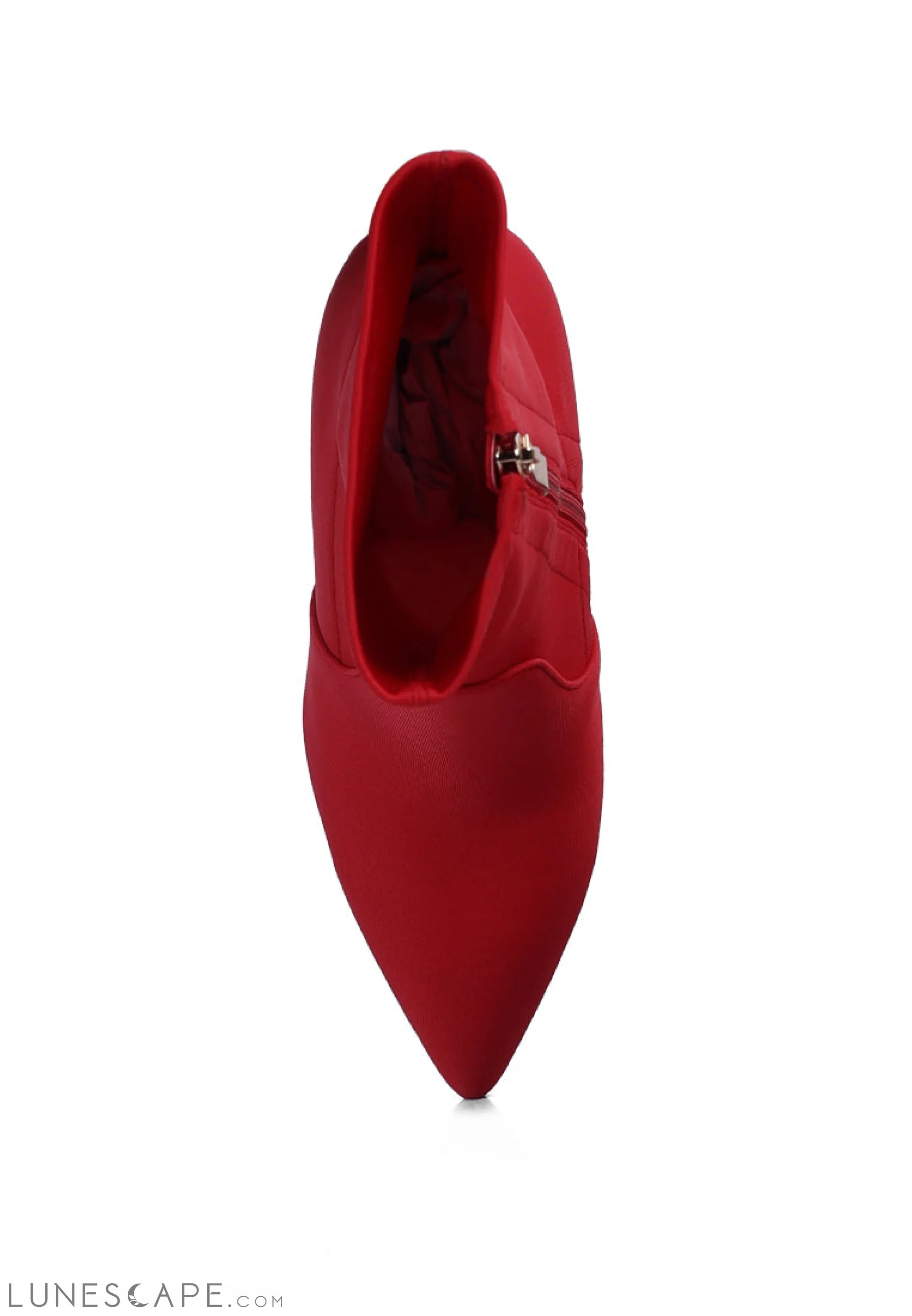 Ankle Lycra Block Heeled Boots LUNESCAPE