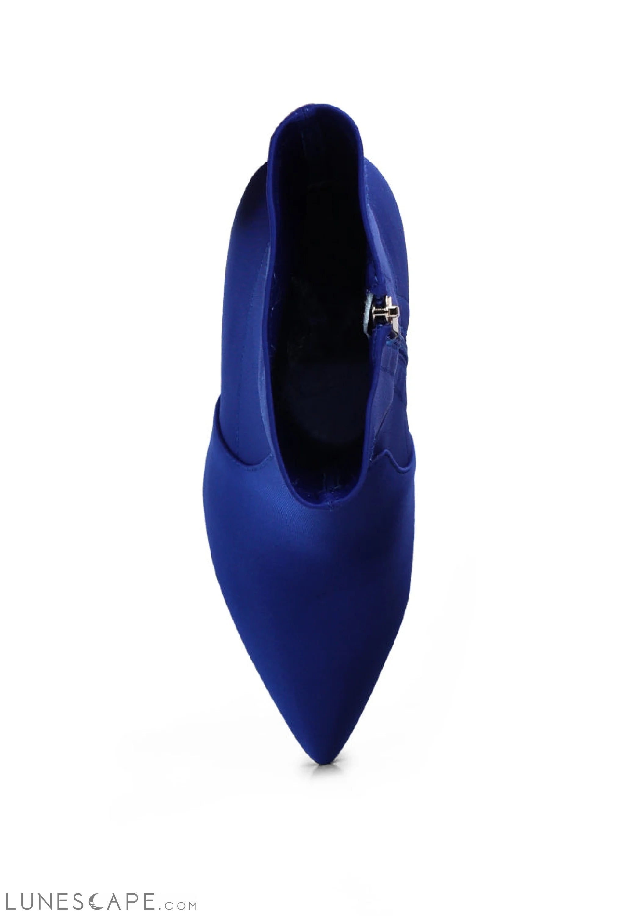 Ankle Lycra Block Heeled Boots LUNESCAPE