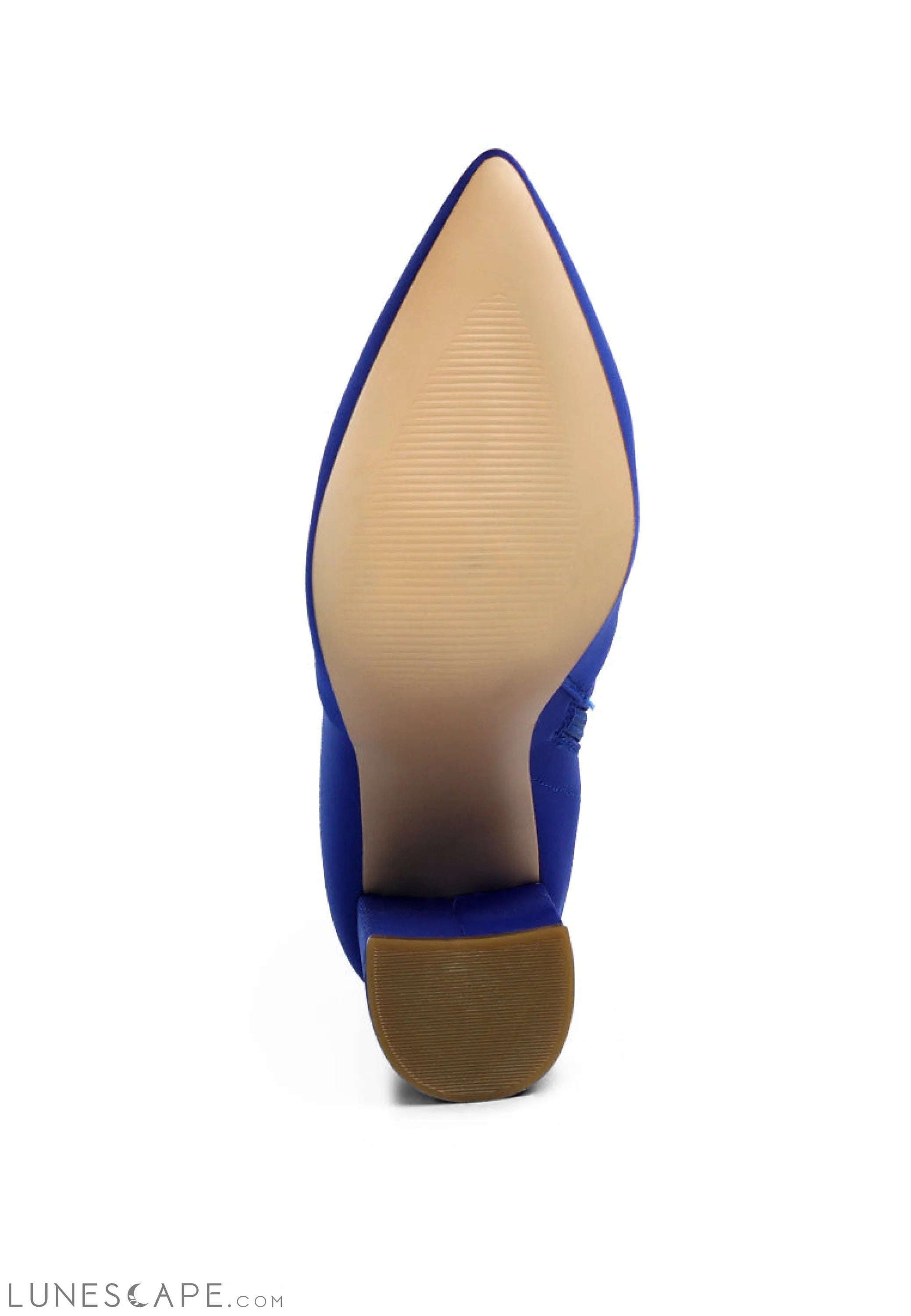 Ankle Lycra Block Heeled Boots LUNESCAPE