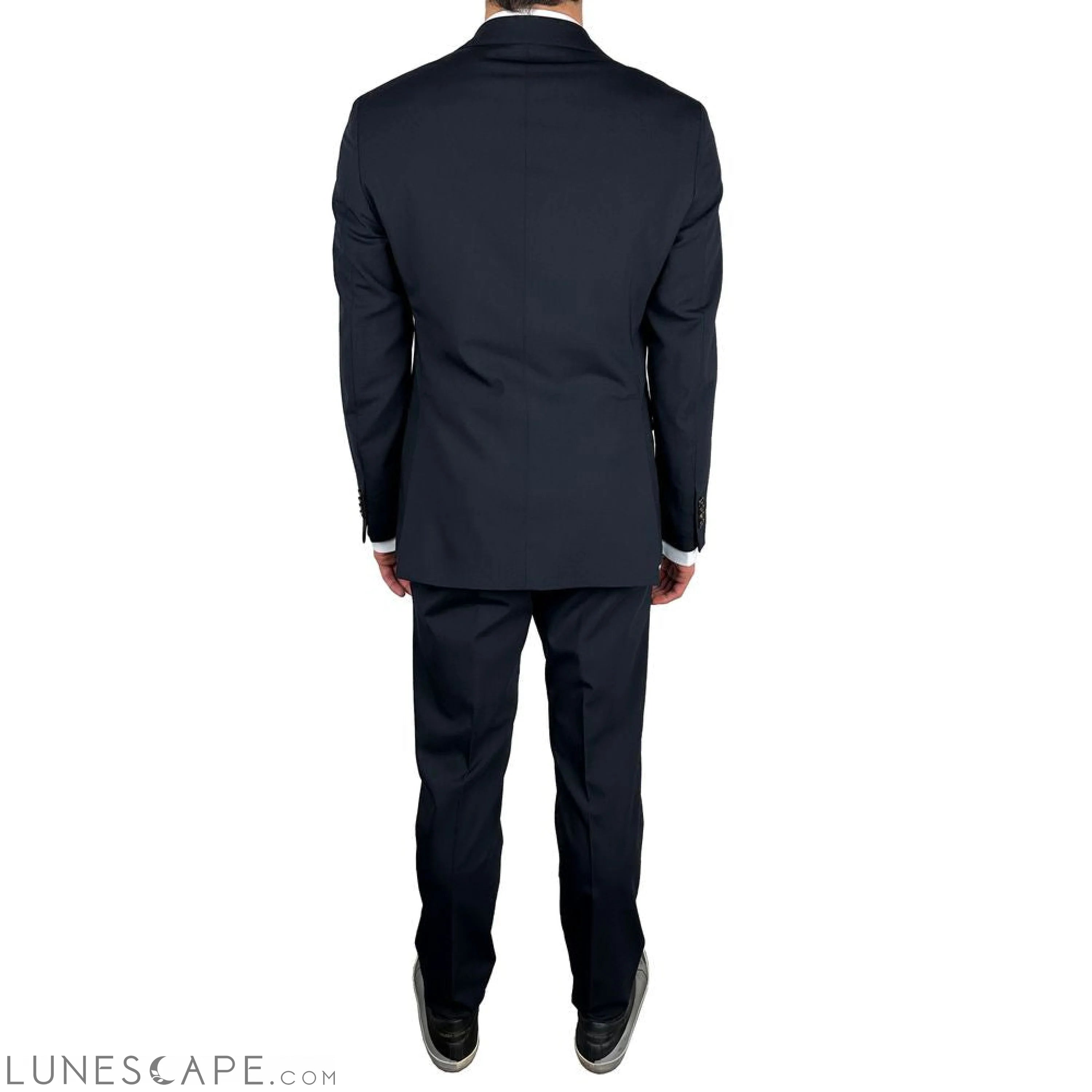 Aquascutum Blue Wool Men's Italian Crafted Suit LUNESCAPE