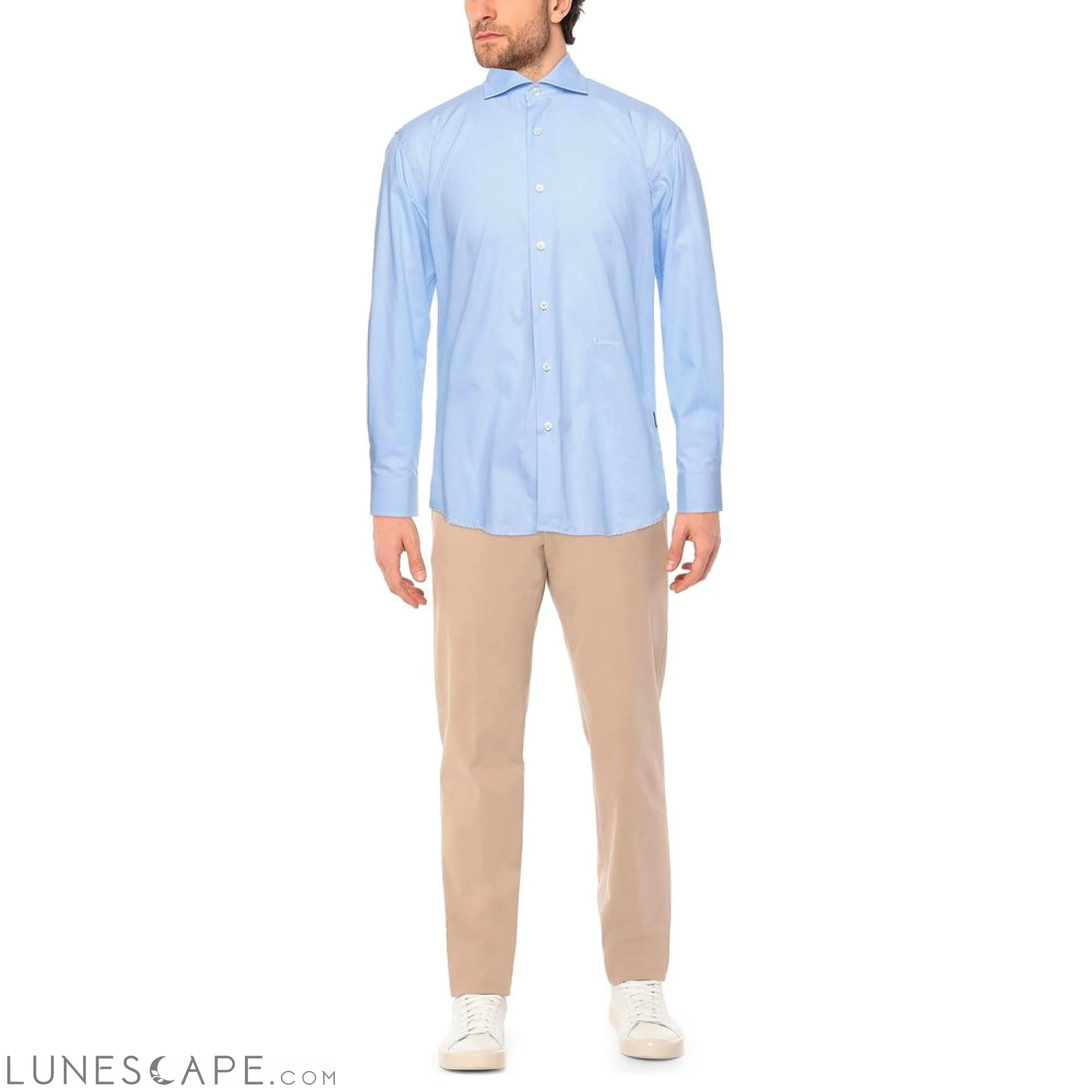 Aquascutum Chic Light Blue Oxford Cotton Shirt LUNESCAPE