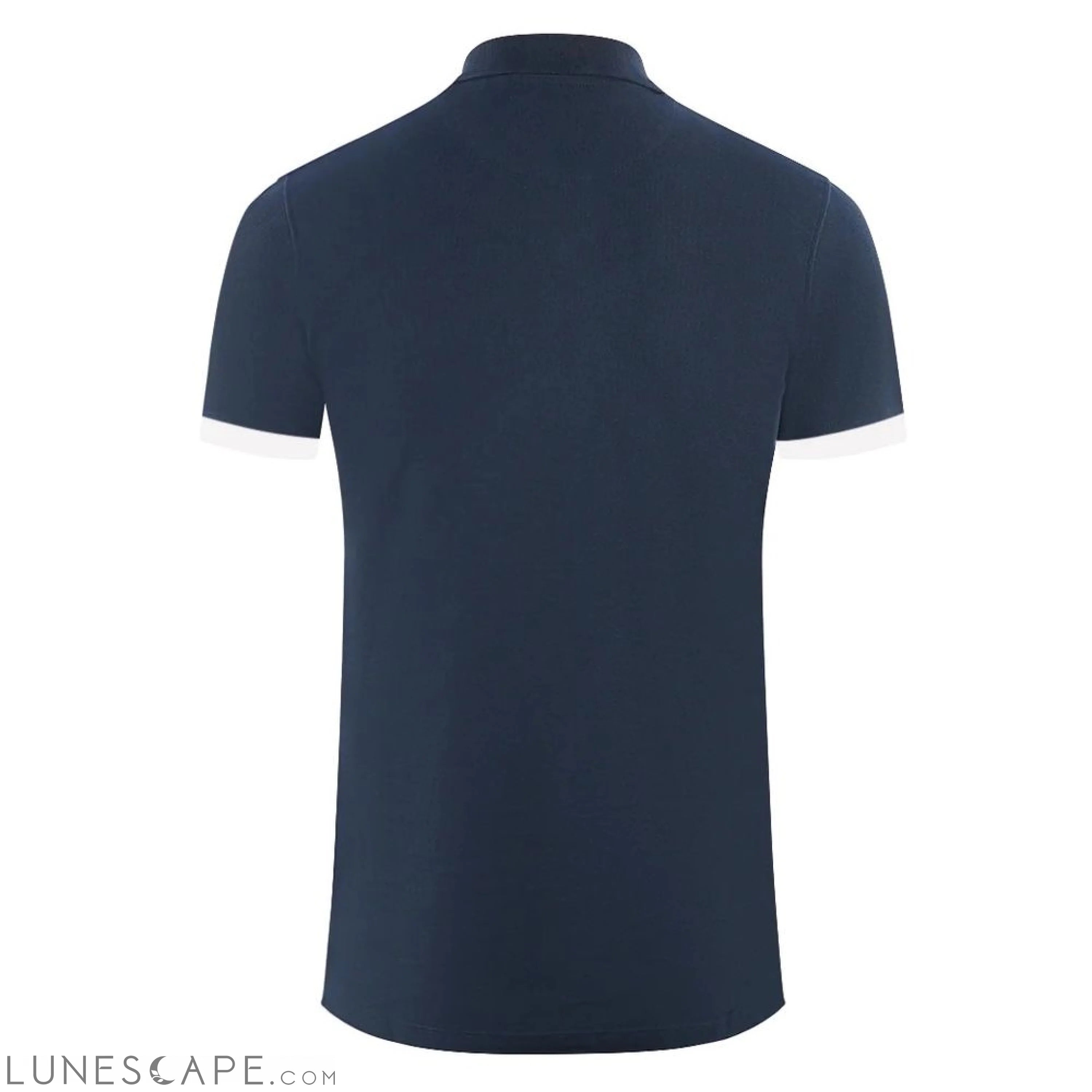 Aquascutum Elegant Cotton Polo with Contrast Logo Emblem LUNESCAPE