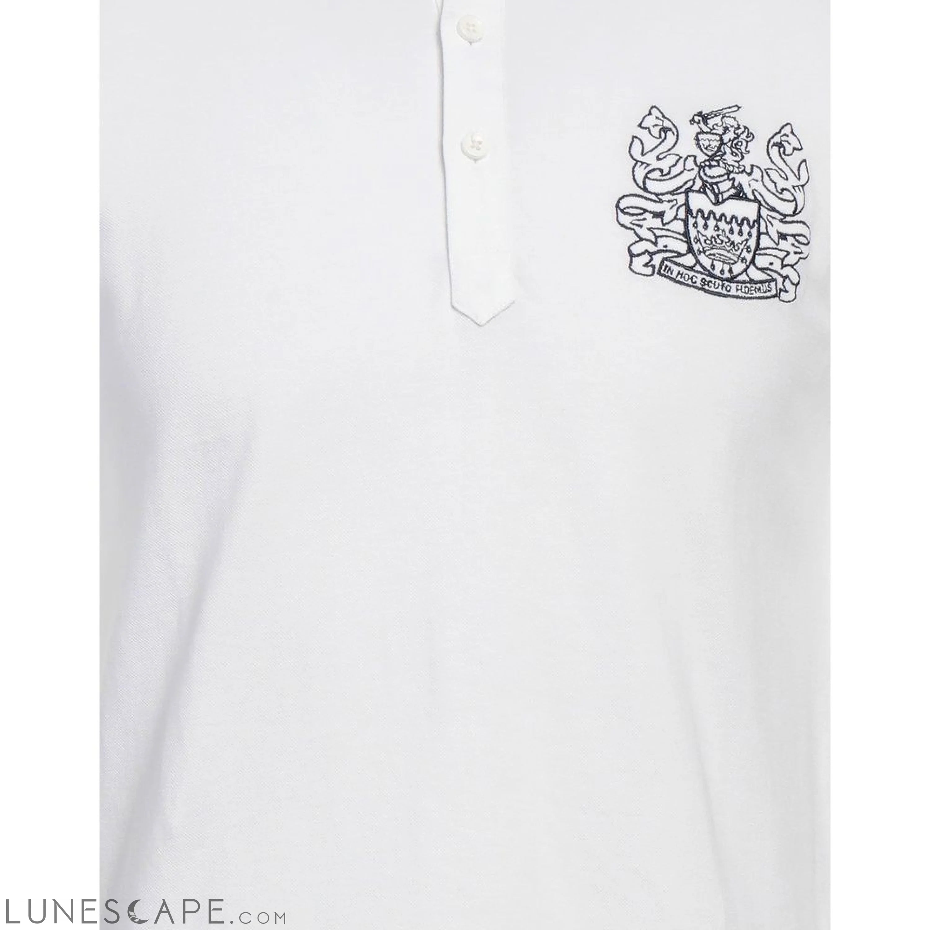 Aquascutum Elegant Cotton Polo with Signature Details LUNESCAPE