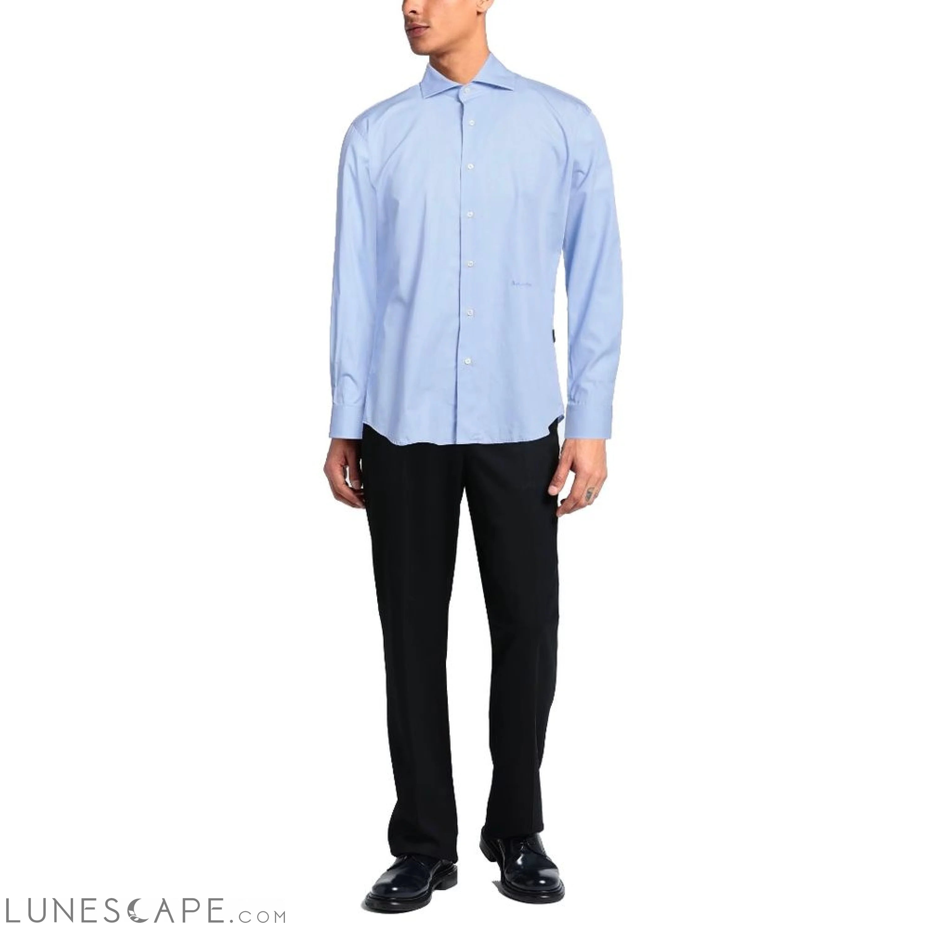 Aquascutum Elegant Cotton Shirt with Iconic Embroidery LUNESCAPE