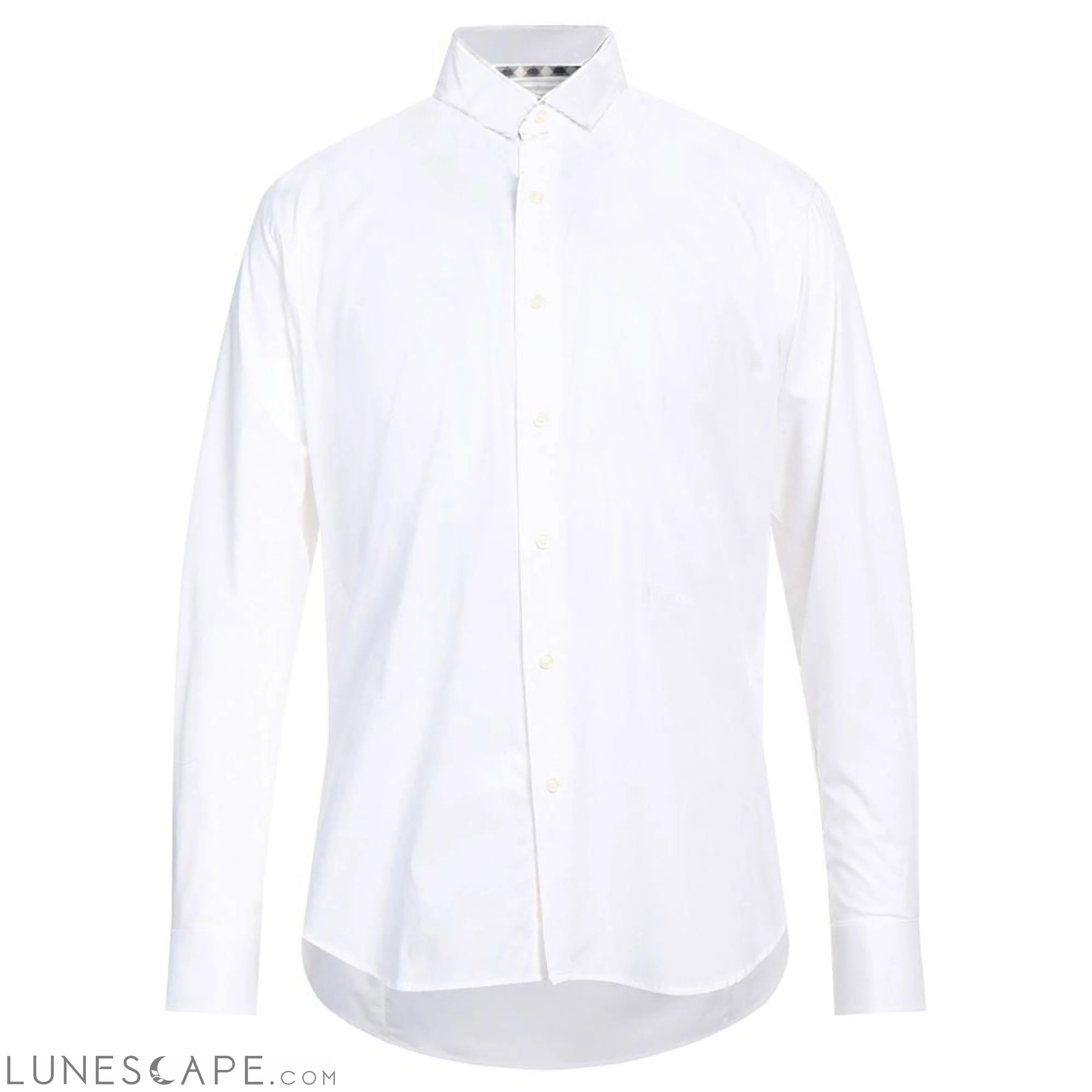 Aquascutum Elegant White Cotton Blend Shirt LUNESCAPE