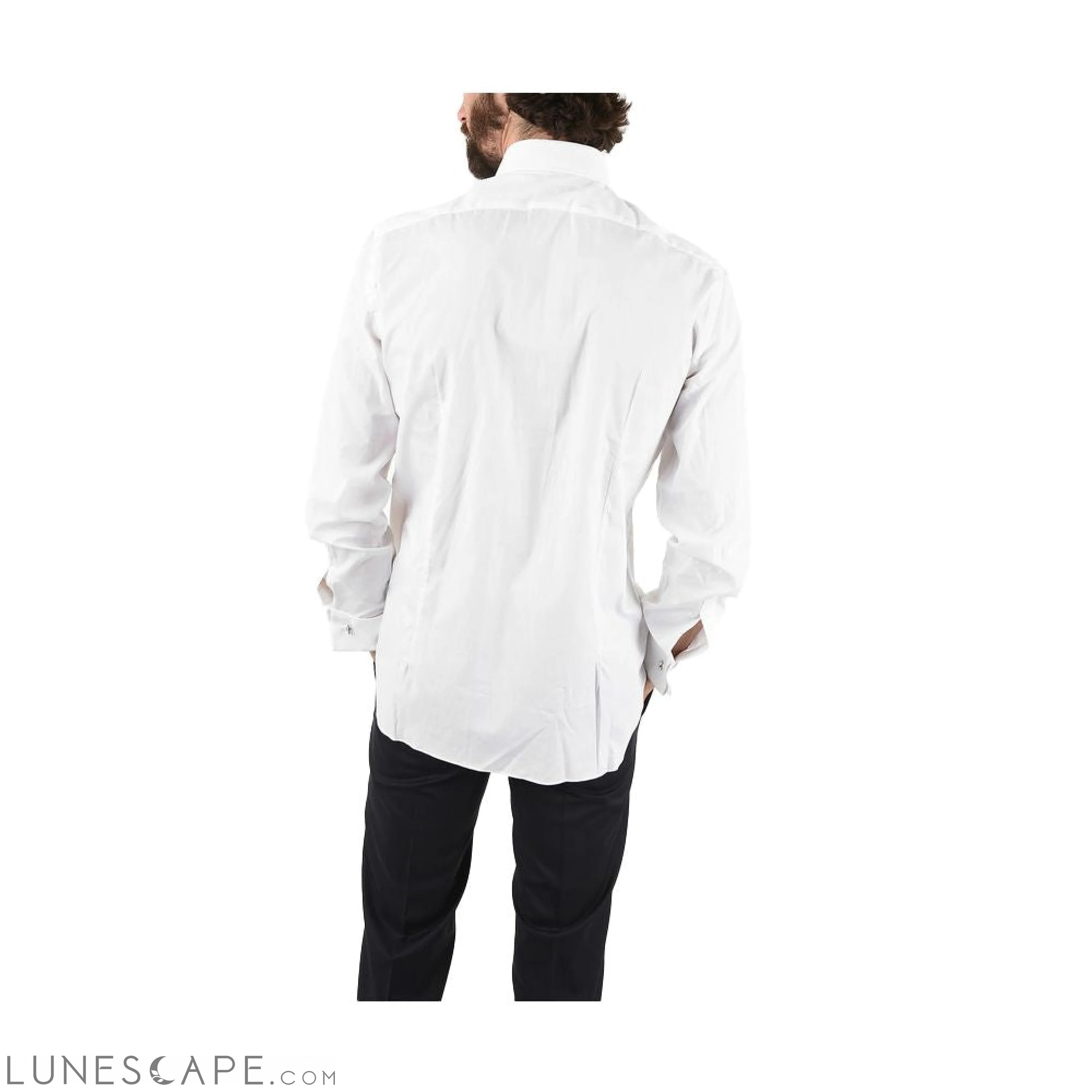 Aquascutum Elegant White Cotton Blend Shirt LUNESCAPE