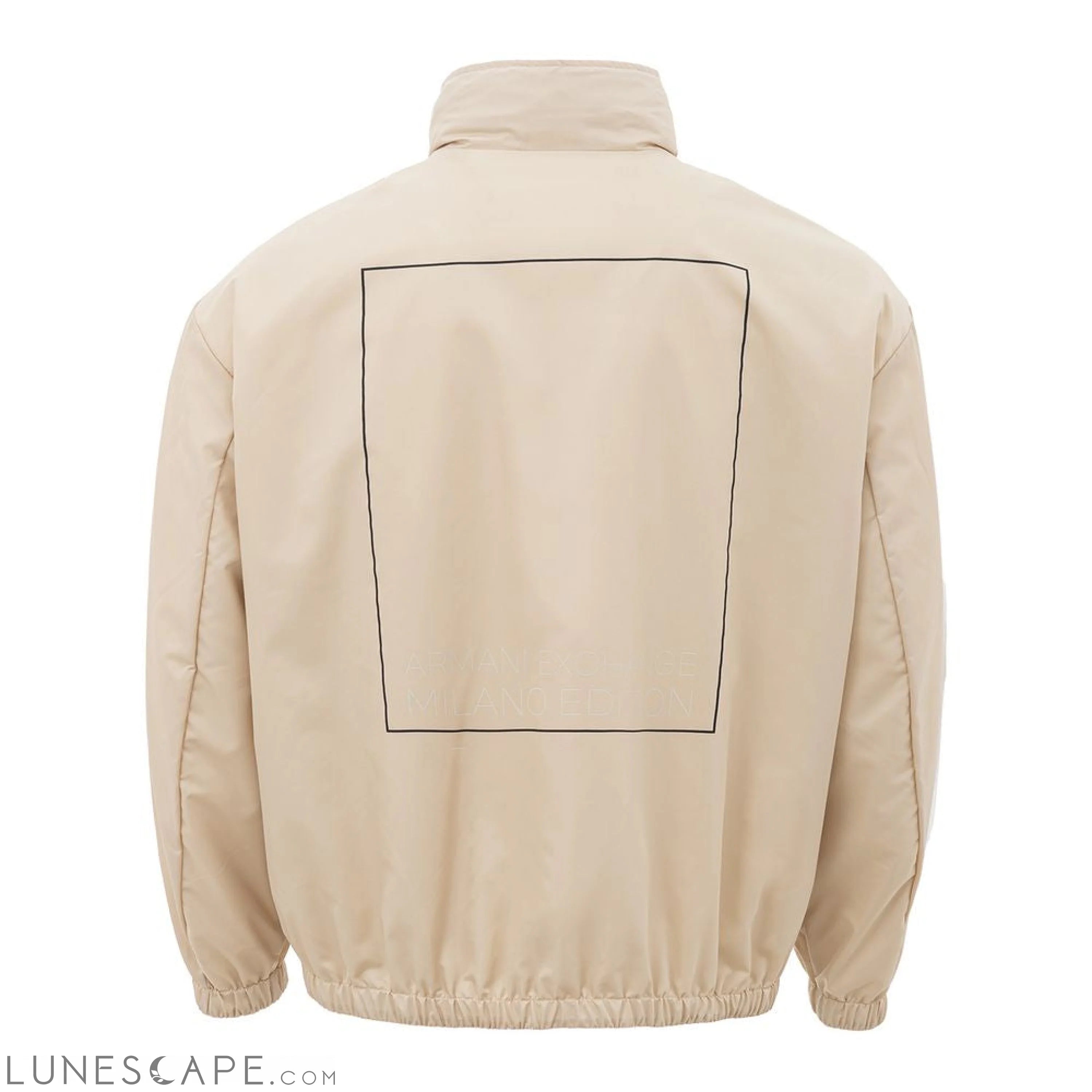 Armani Exchange Beige Polyamide Jacket for the Modern Man LUNESCAPE