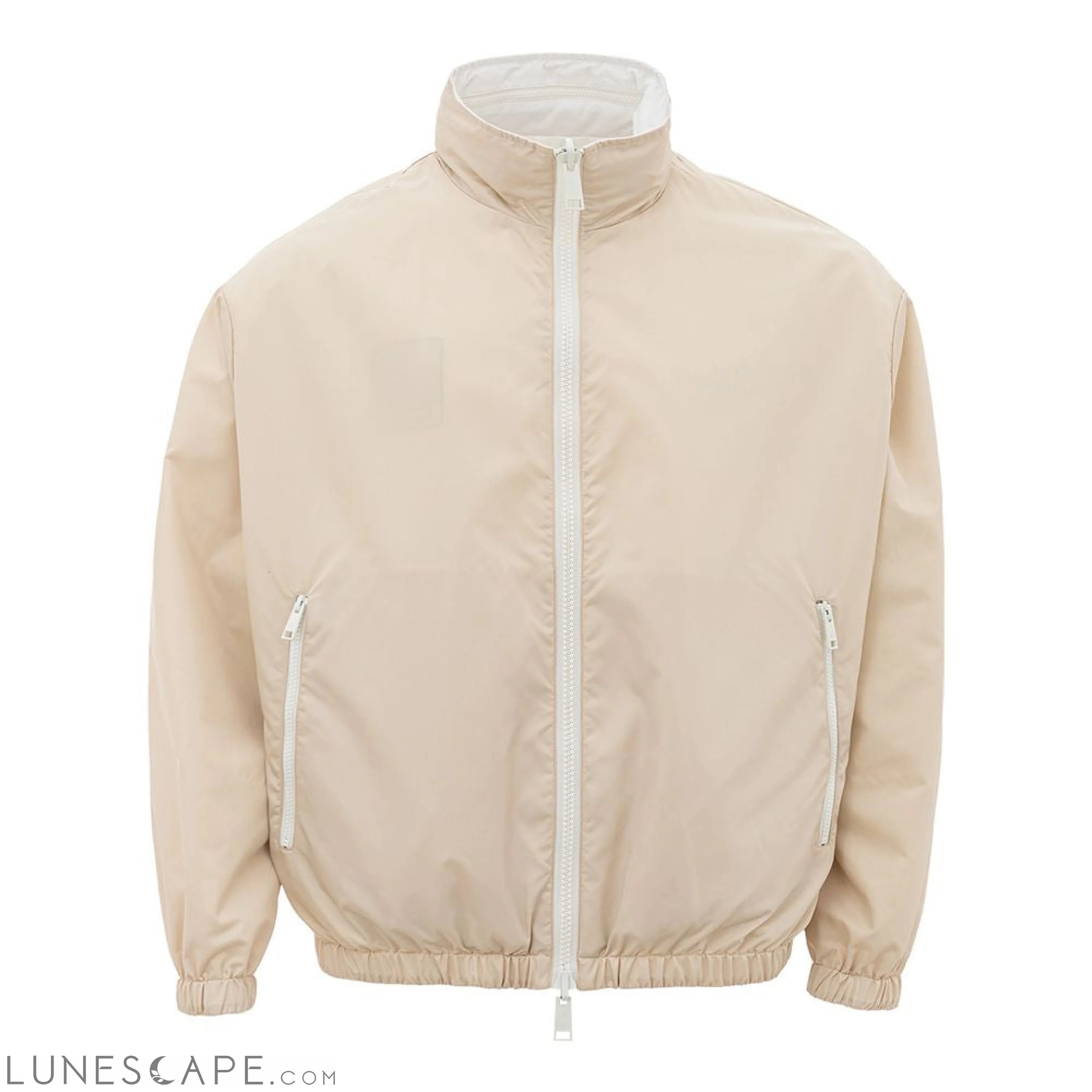 Armani Exchange Beige Polyamide Jacket for the Modern Man LUNESCAPE