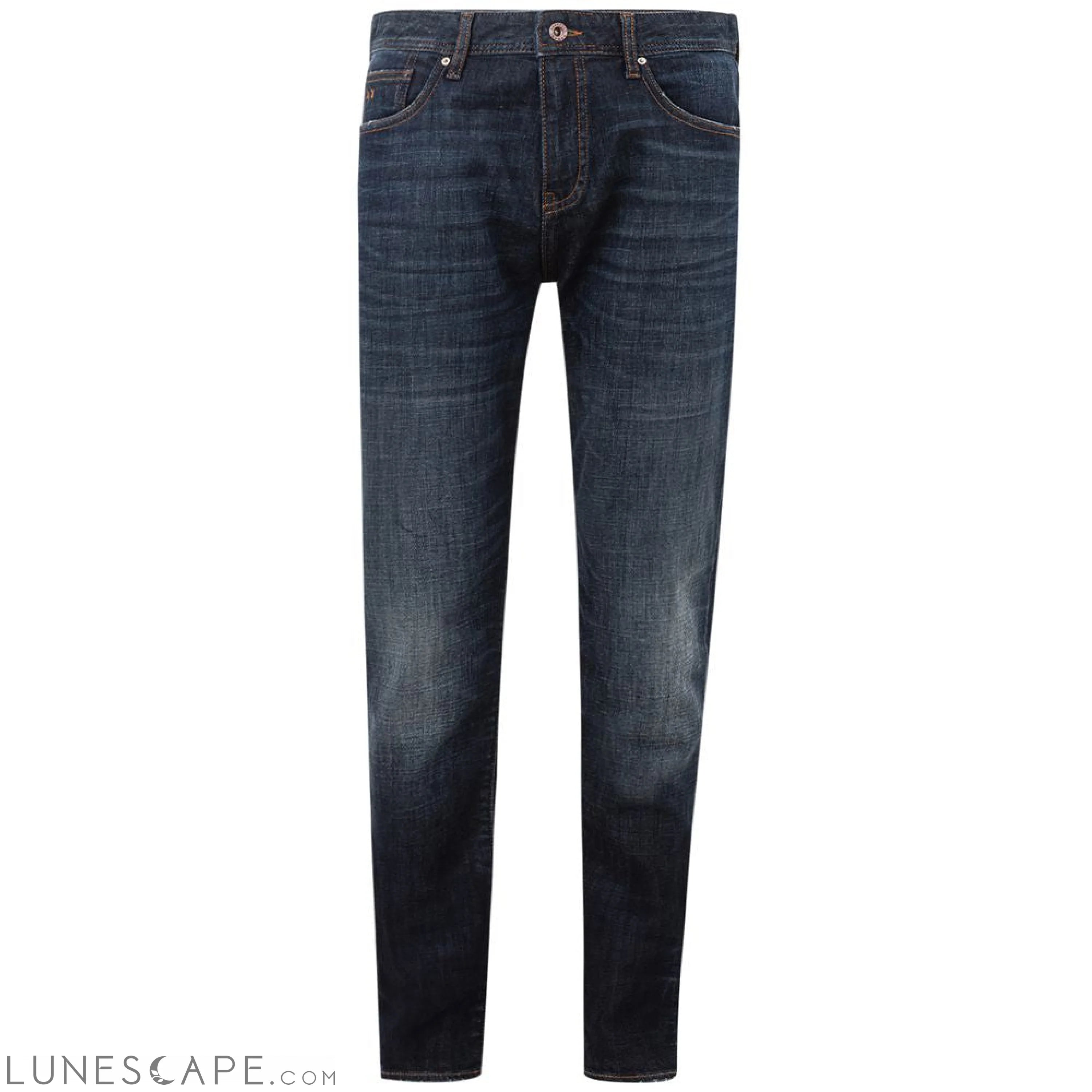 Armani Exchange Chic Blue Cotton Trousers for Modern Men LUNESCAPE