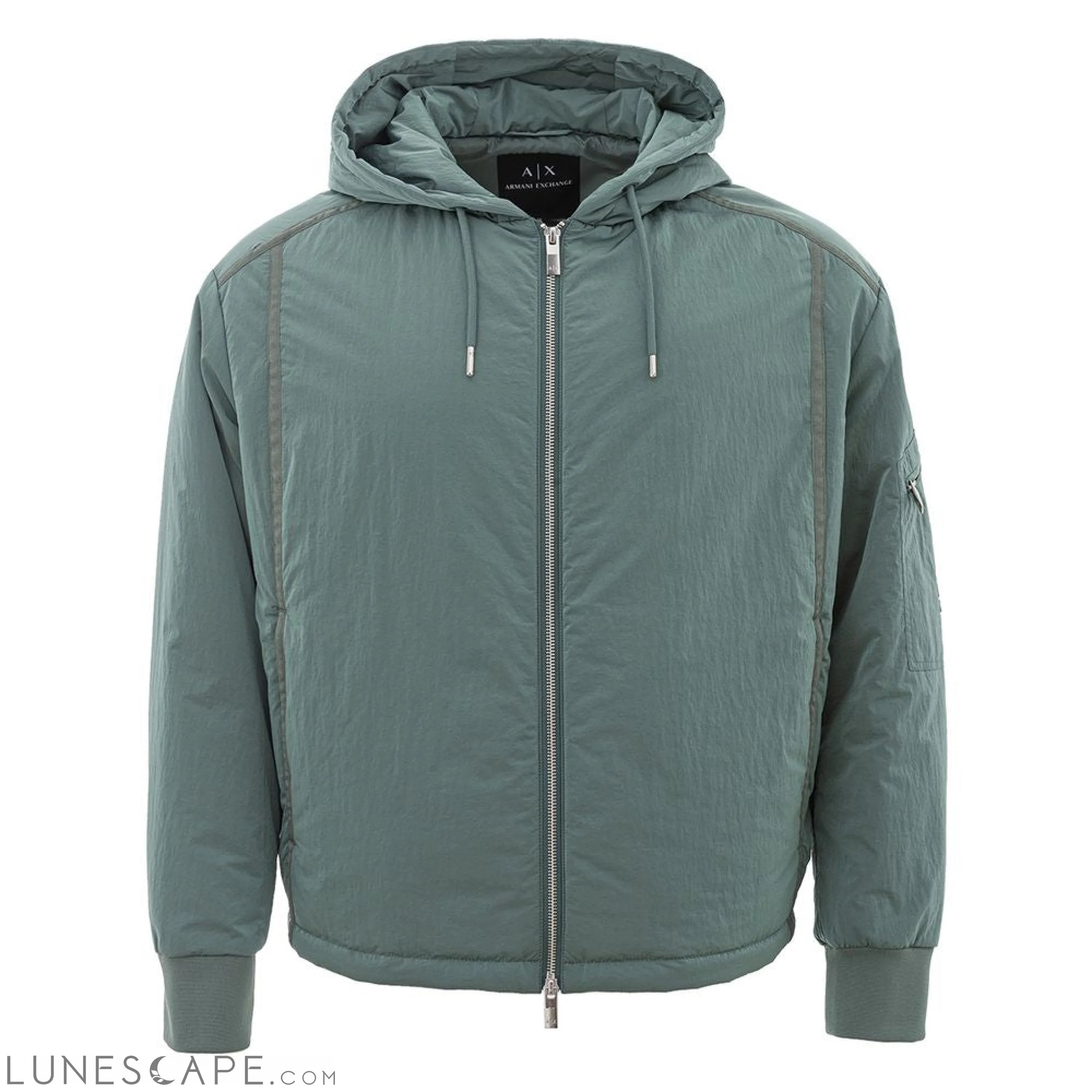 Armani Exchange Chic Green Polyamide Men's Jacket LUNESCAPE