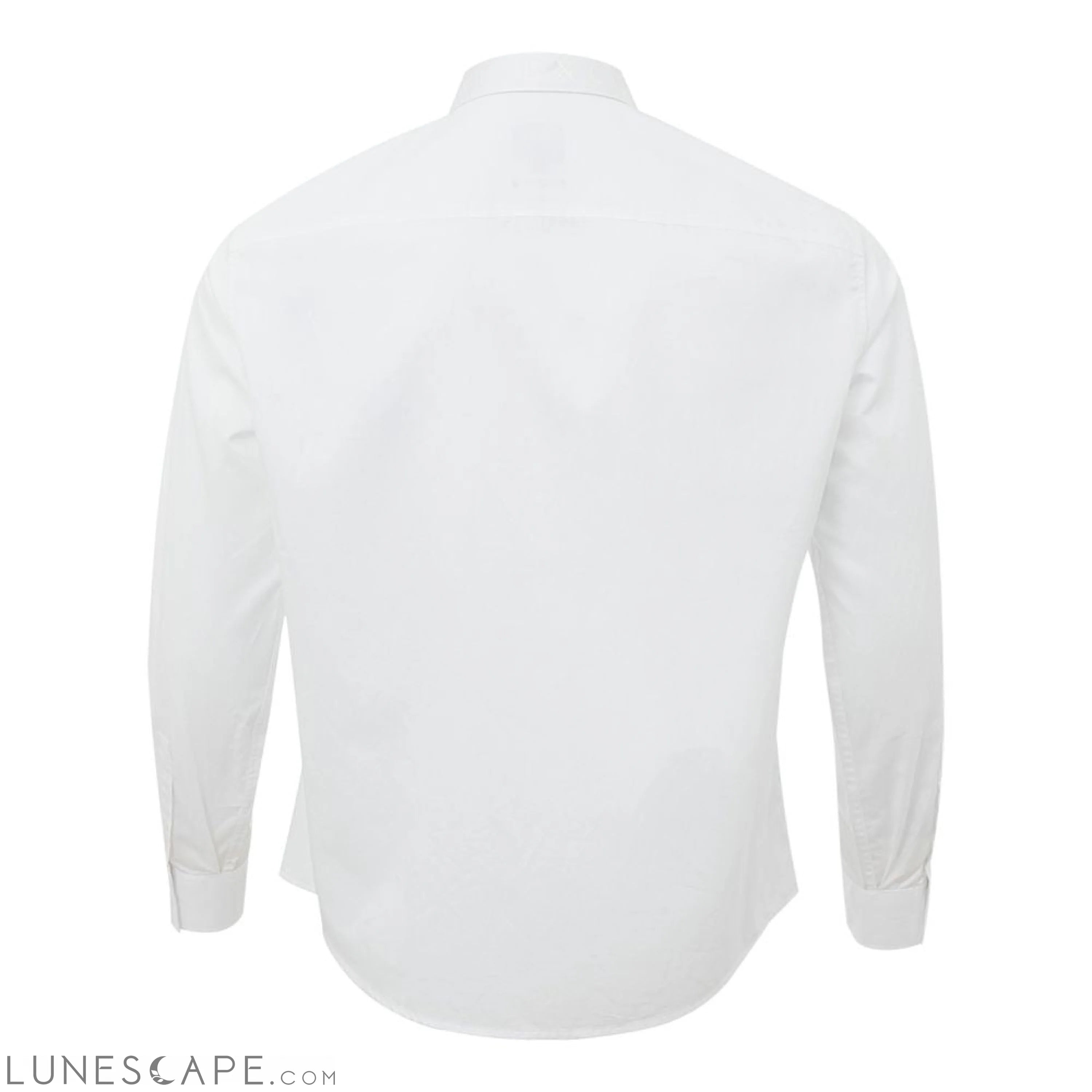 Armani Exchange Elegant White Cotton Shirt for Men LUNESCAPE