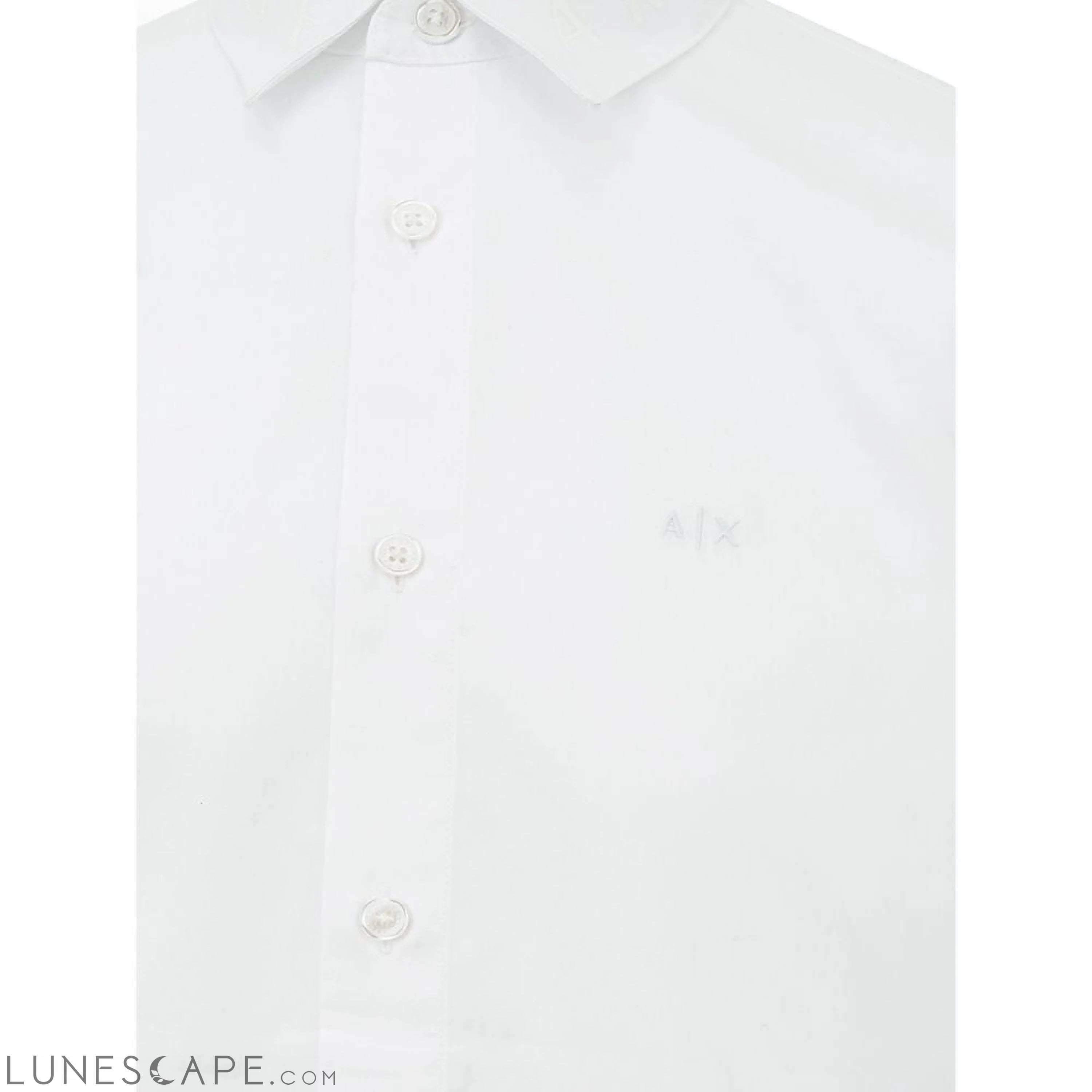 Armani Exchange Elegant White Cotton Shirt for Men LUNESCAPE