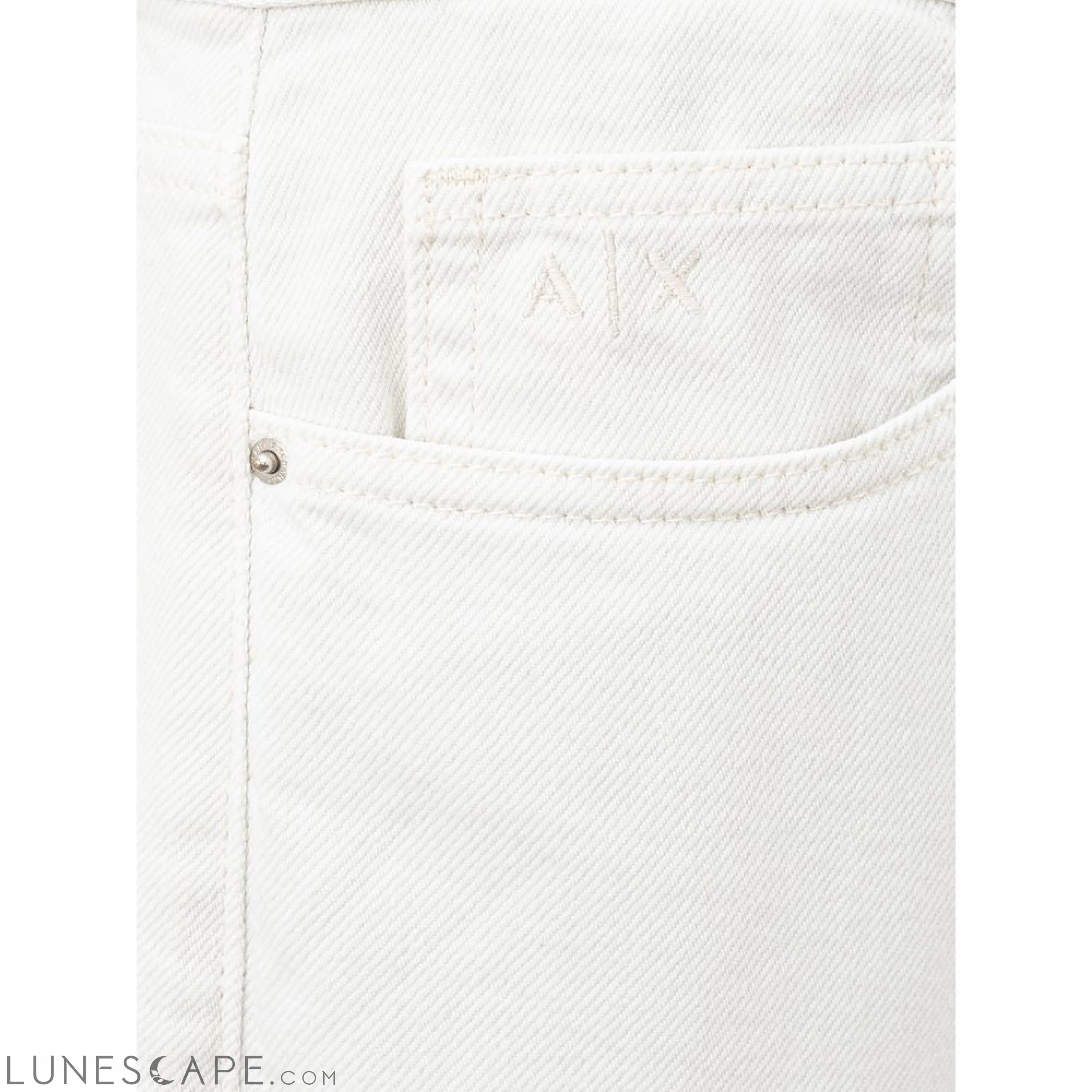 Armani Exchange Elegant White Cotton Trousers LUNESCAPE