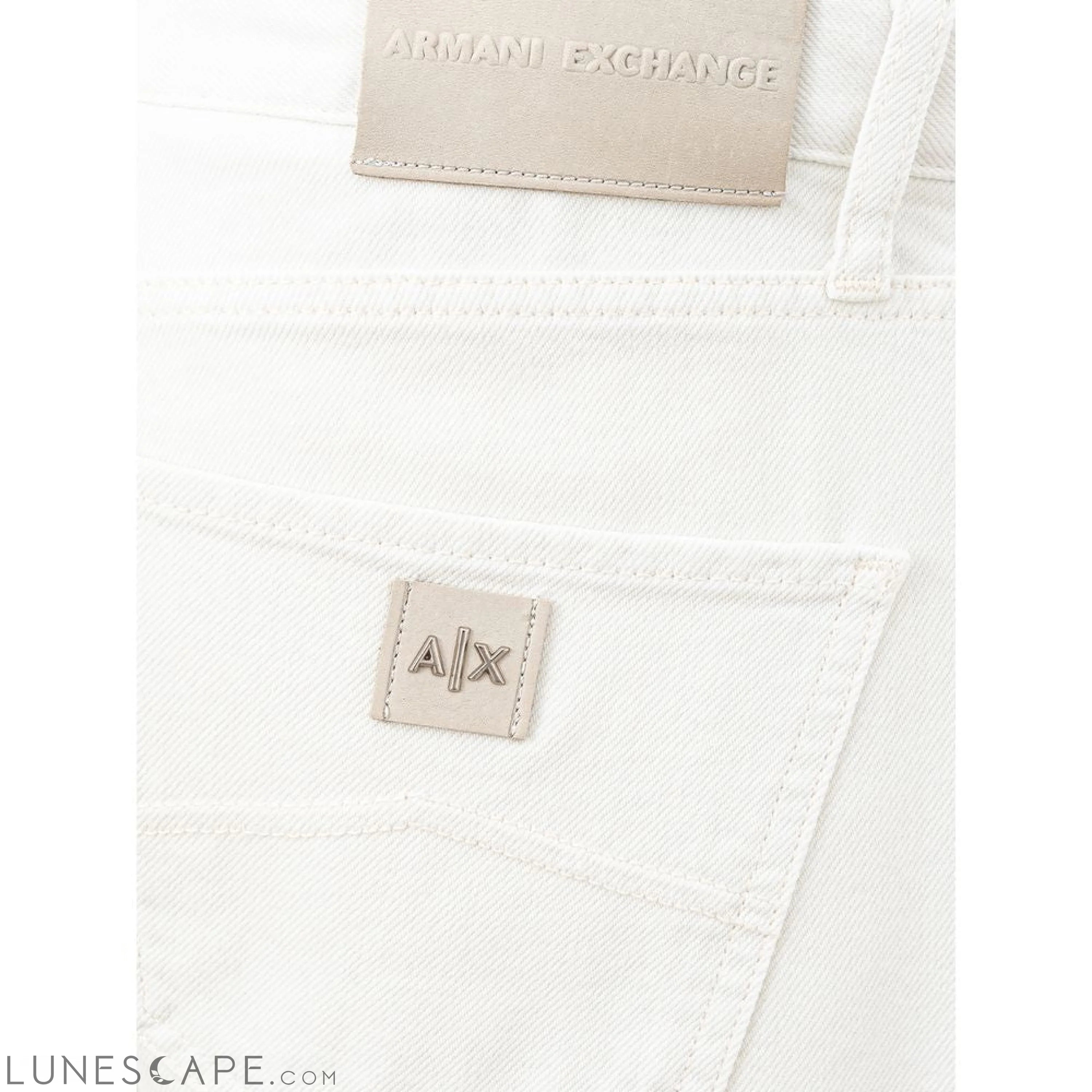 Armani Exchange Elegant White Cotton Trousers LUNESCAPE