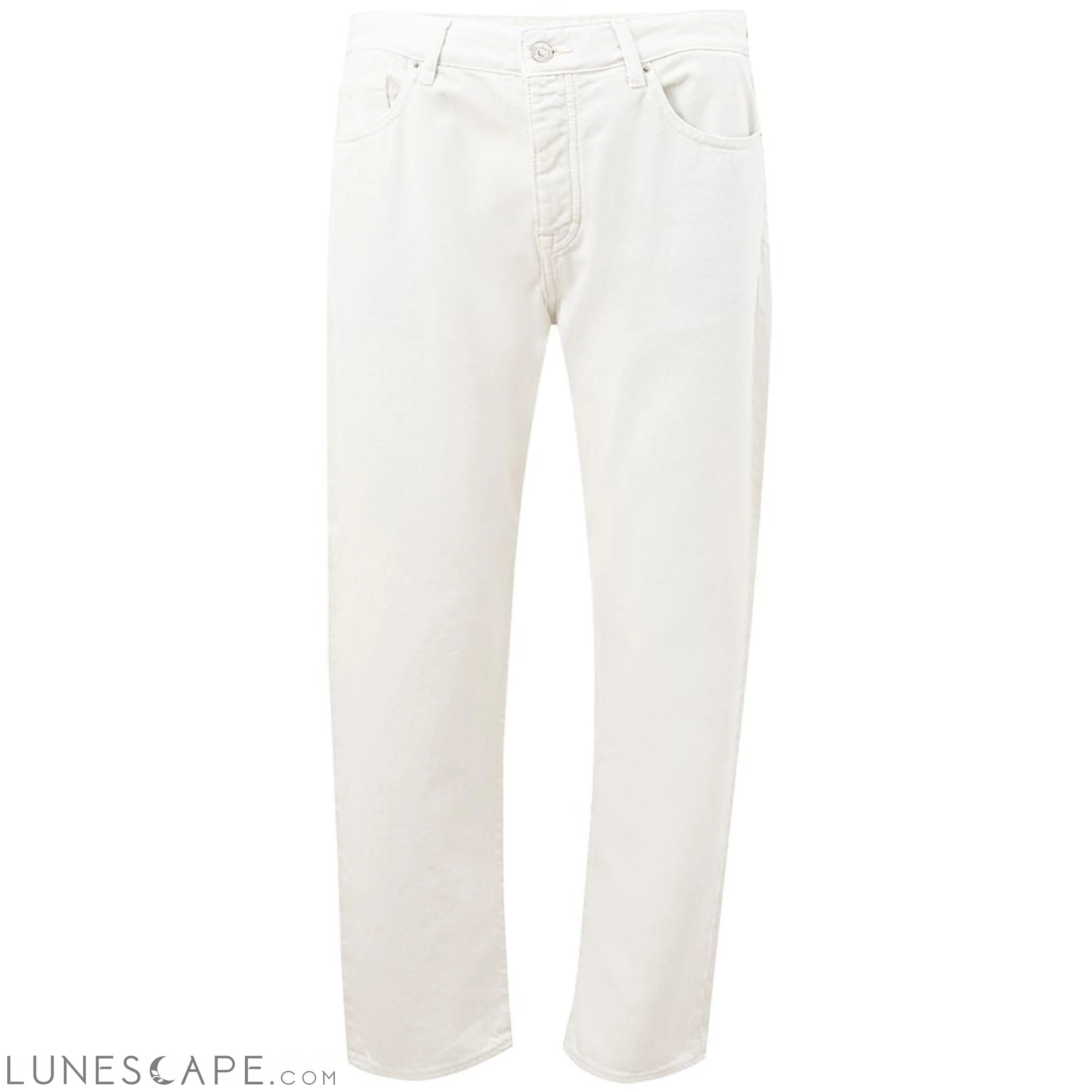 Armani Exchange Elegant White Cotton Trousers LUNESCAPE