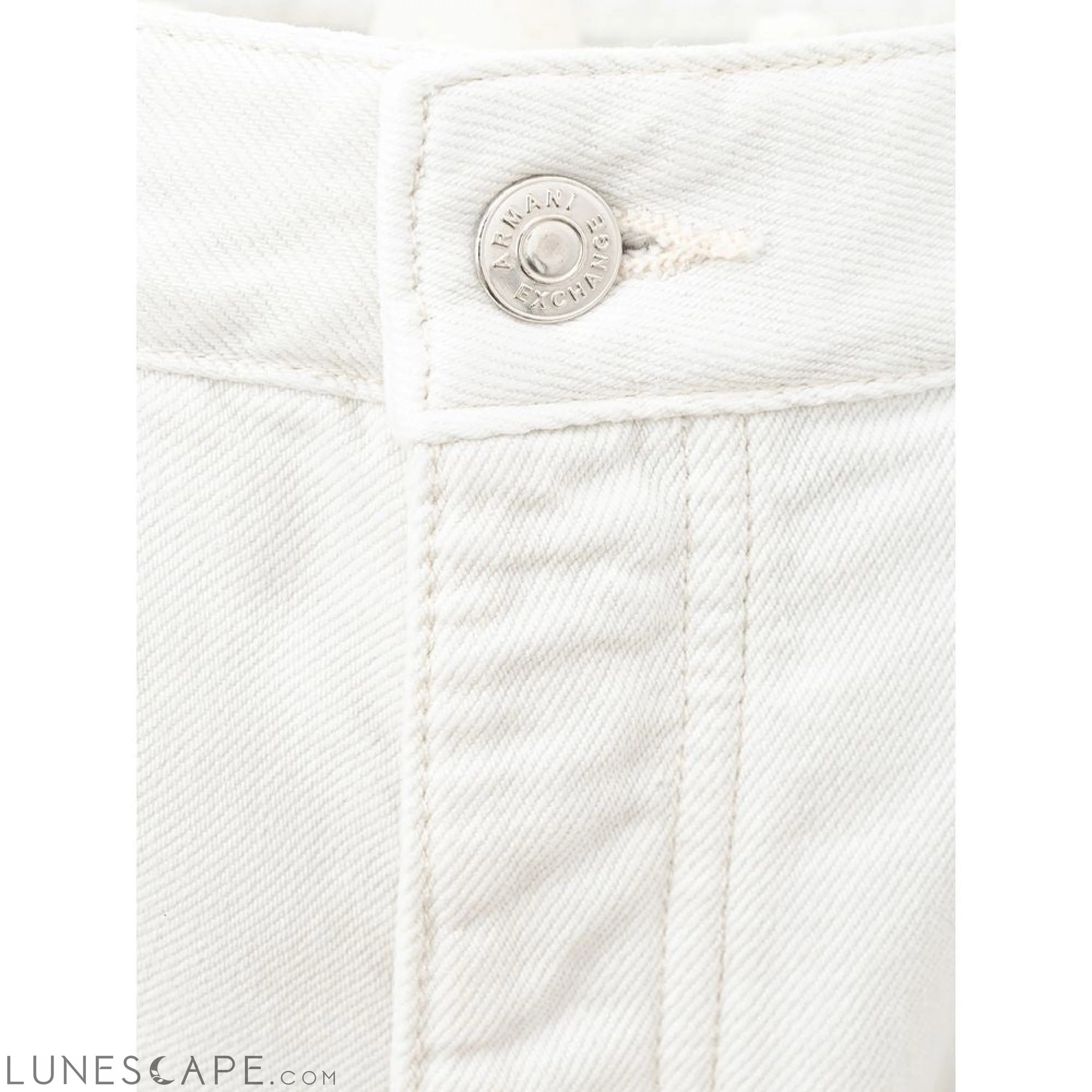 Armani Exchange Elegant White Cotton Trousers LUNESCAPE