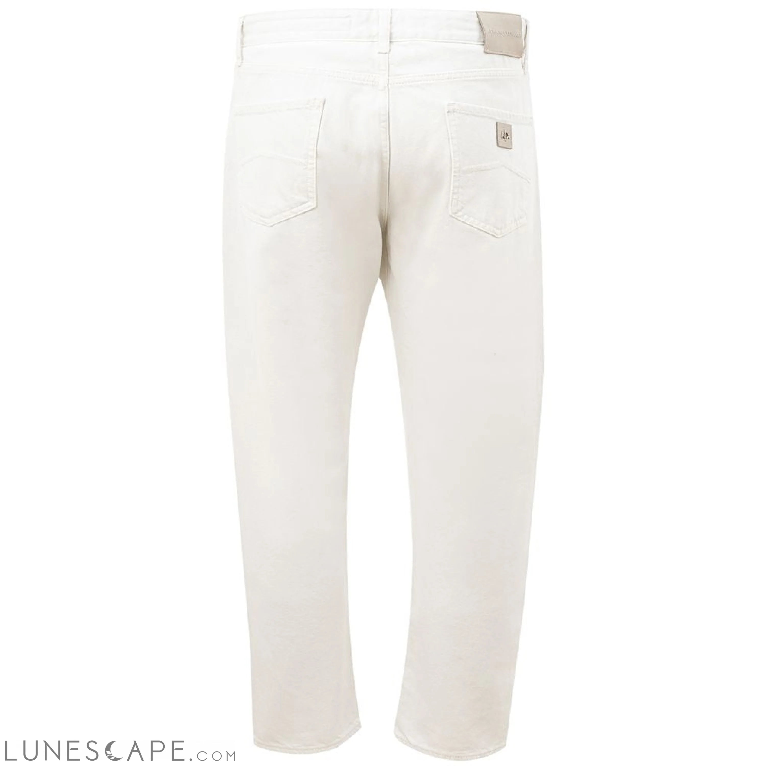 Armani Exchange Elegant White Cotton Trousers LUNESCAPE