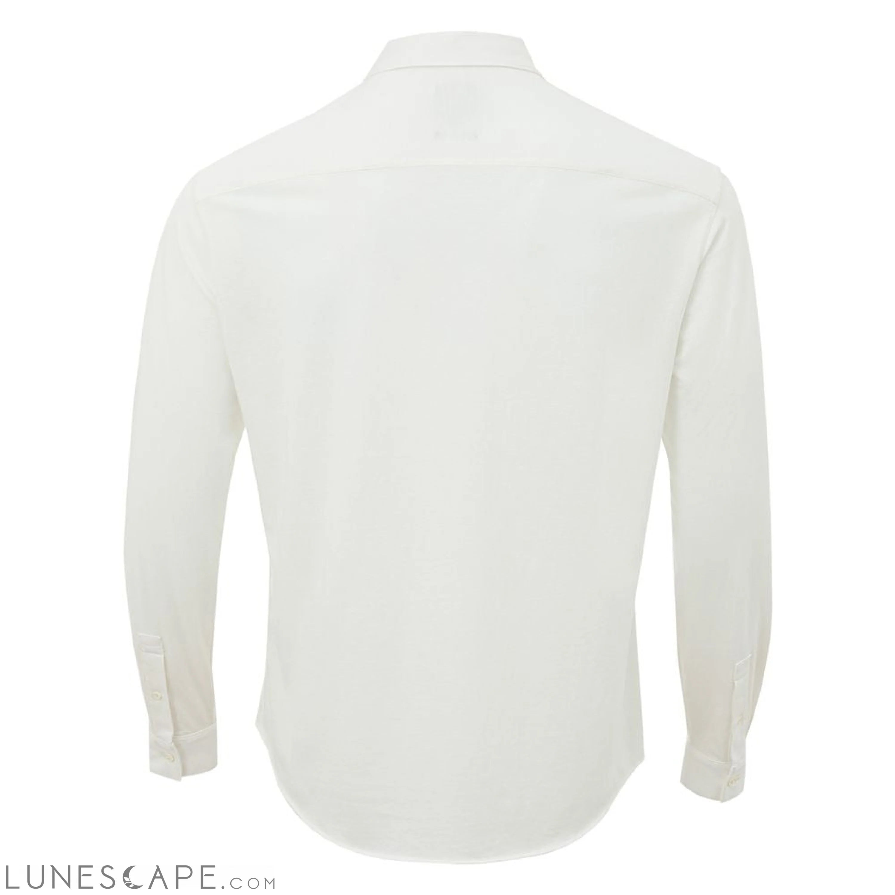 Armani Exchange Elegant White Organic Cotton Shirt LUNESCAPE