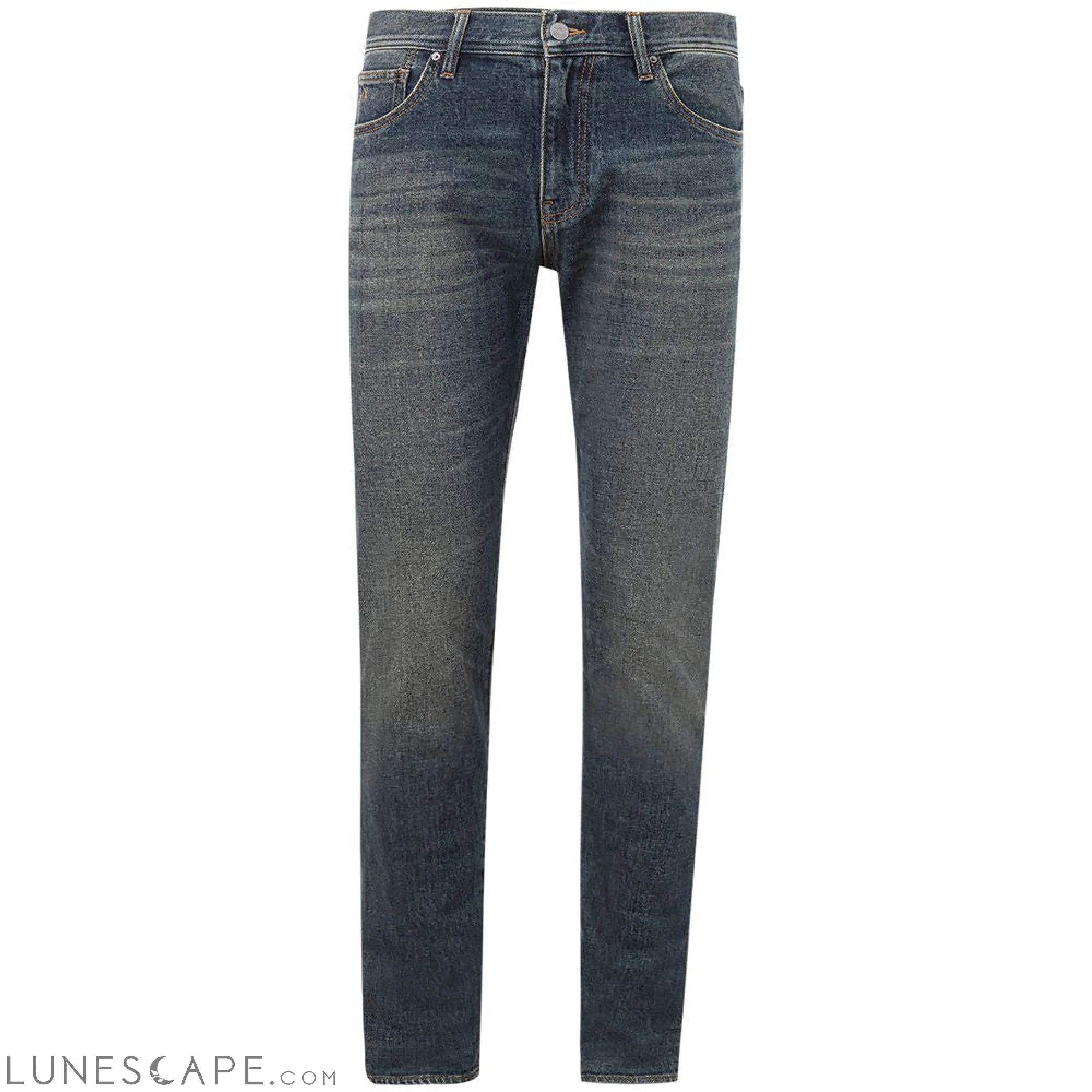 Armani Exchange Elevated Blue Cotton Denim LUNESCAPE