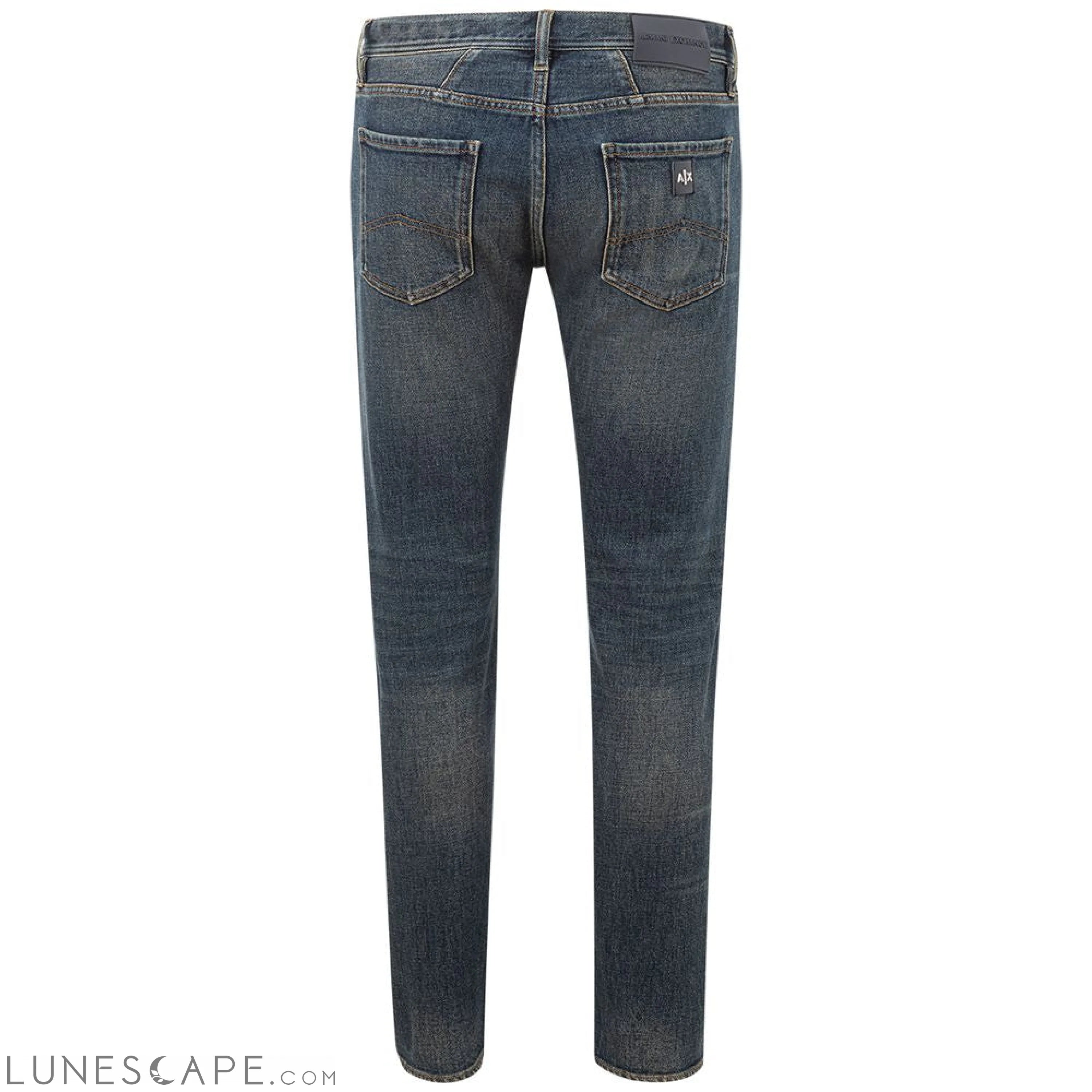 Armani Exchange Elevated Blue Cotton Denim LUNESCAPE