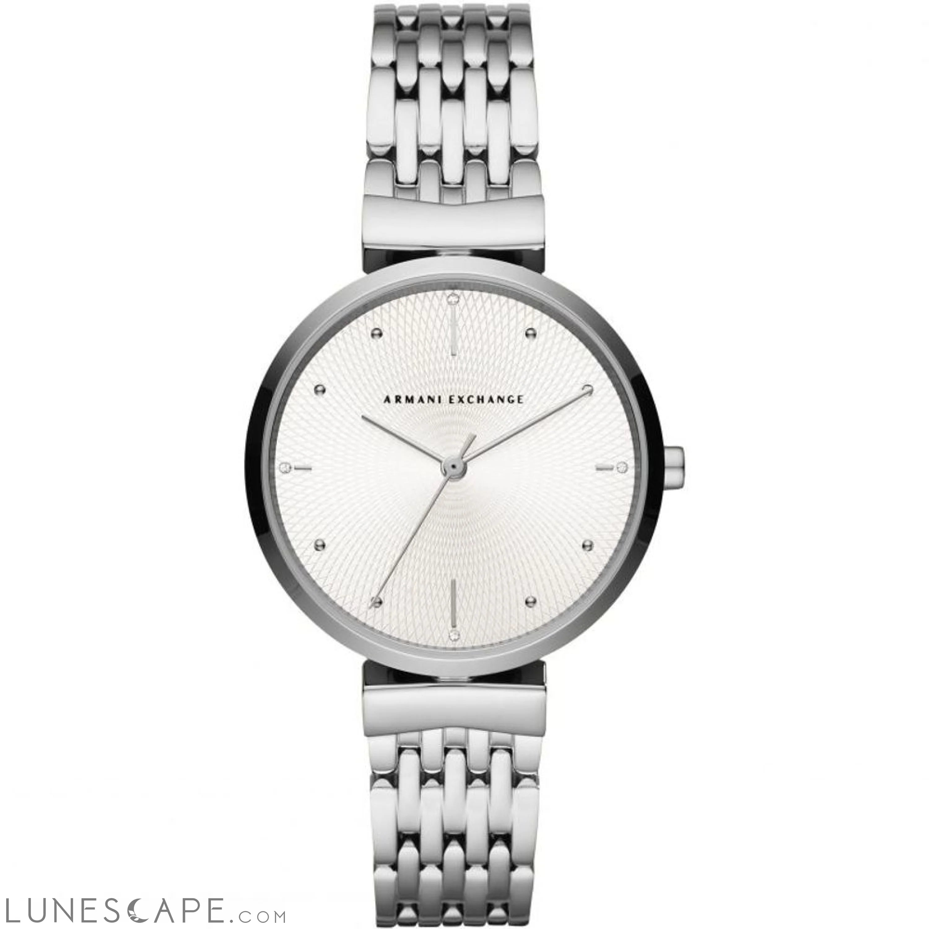 Armani Exchange Silver Stainless Steel Watch LUNESCAPE