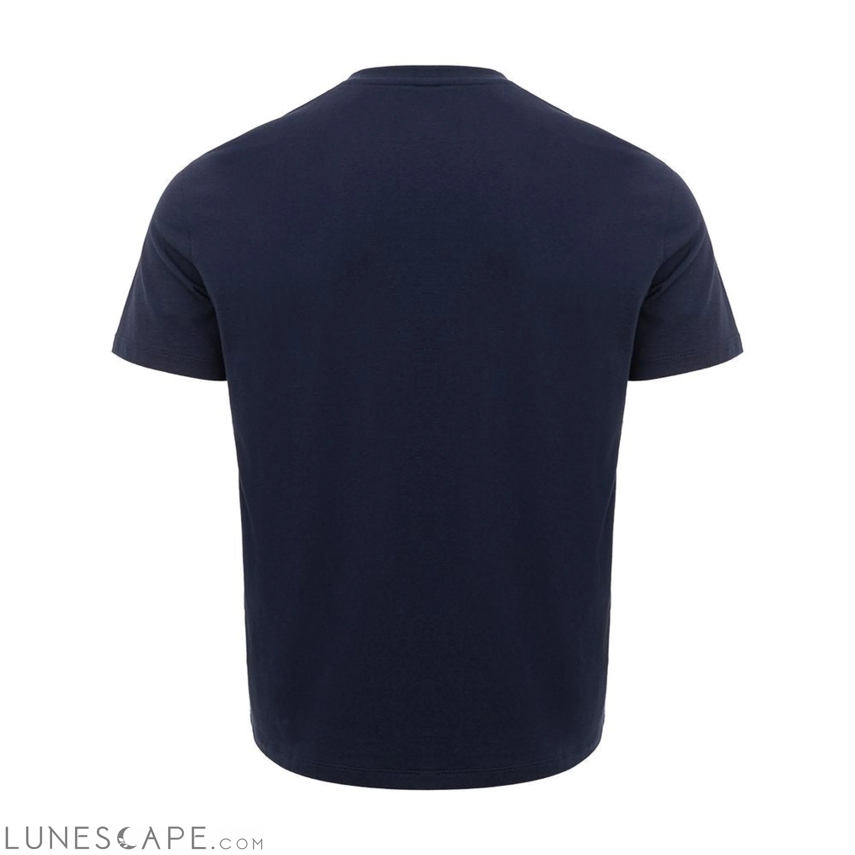 Armani Exchange Sleek Blue Cotton Tee for Men LUNESCAPE