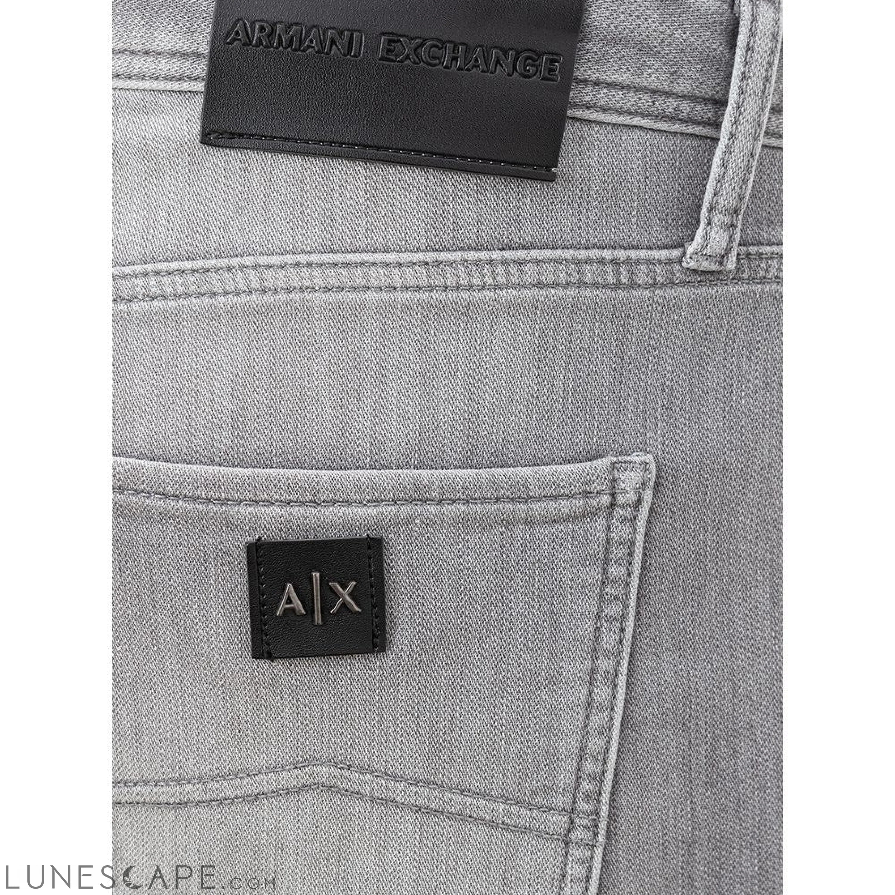 Armani Exchange Sleek Gray Cotton Denim Essentials LUNESCAPE