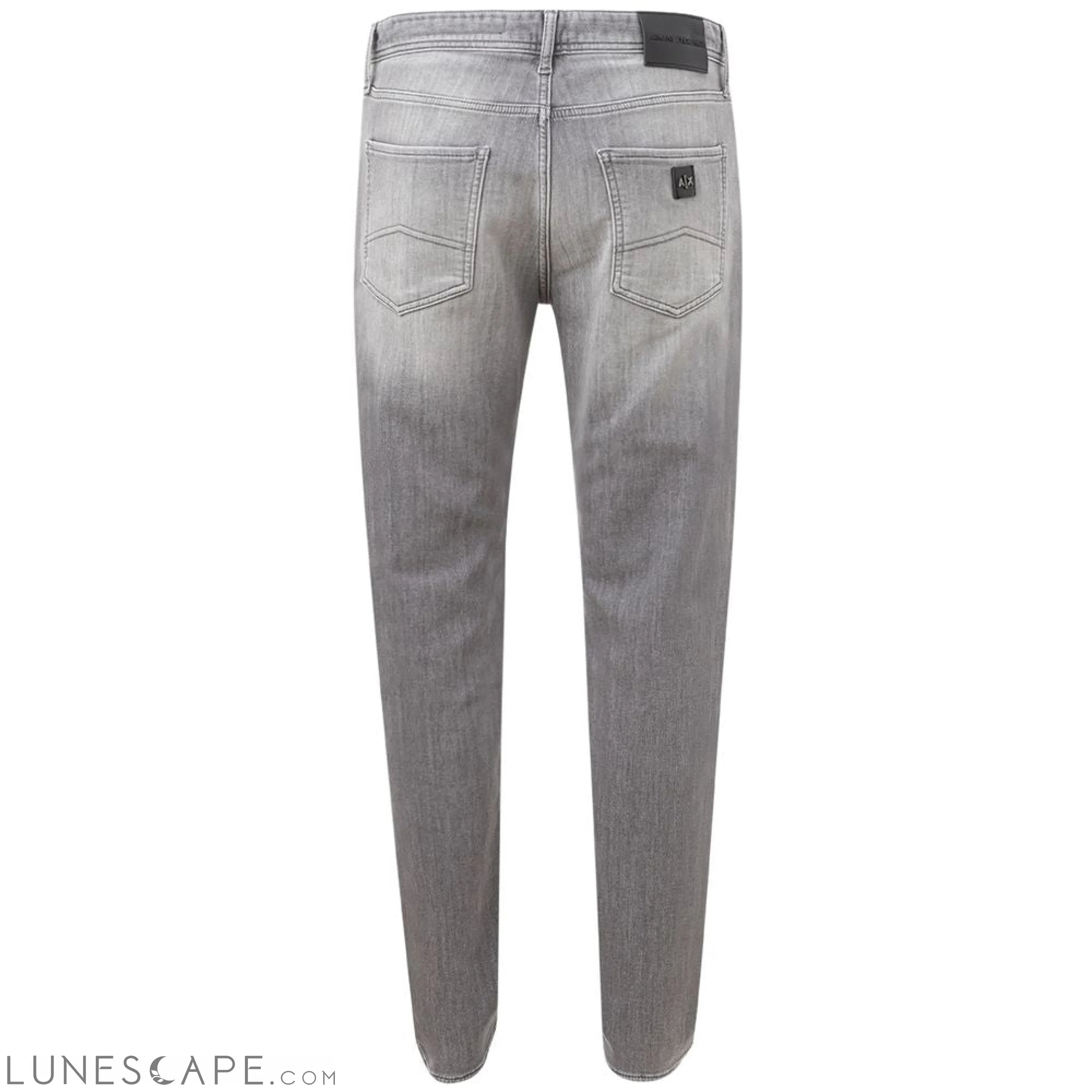 Armani Exchange Sleek Gray Cotton Denim Essentials LUNESCAPE