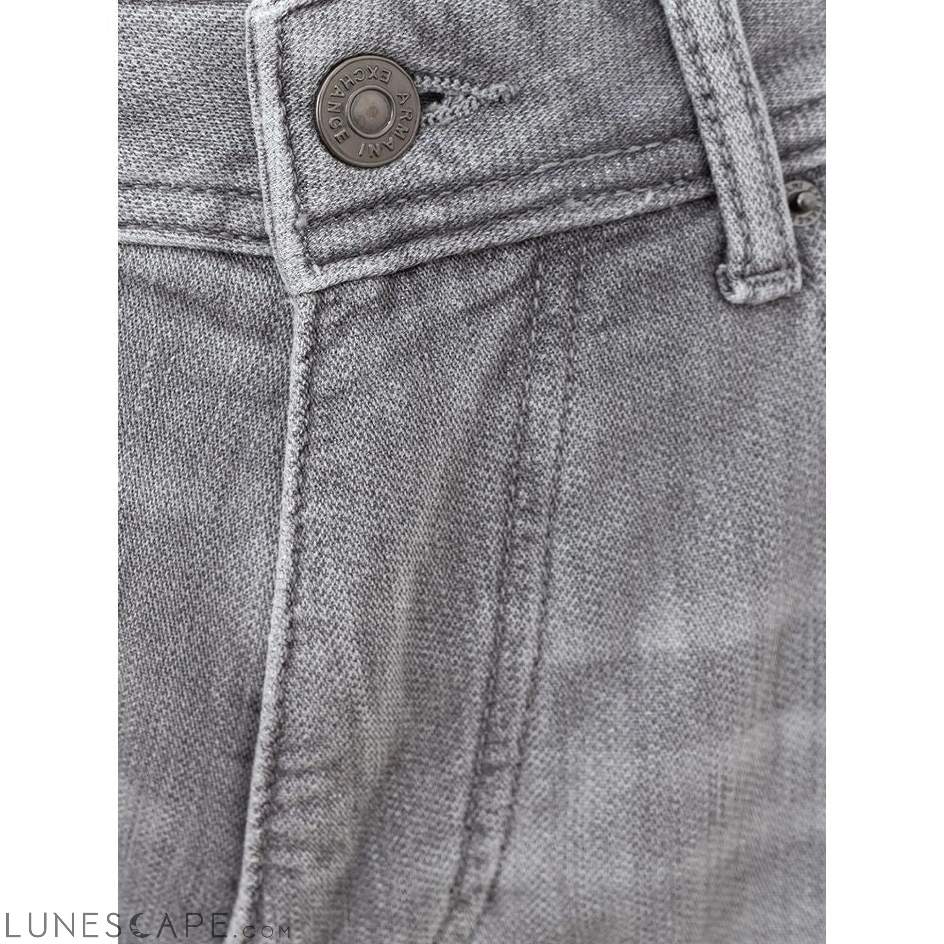 Armani Exchange Sleek Gray Cotton Denim Essentials LUNESCAPE