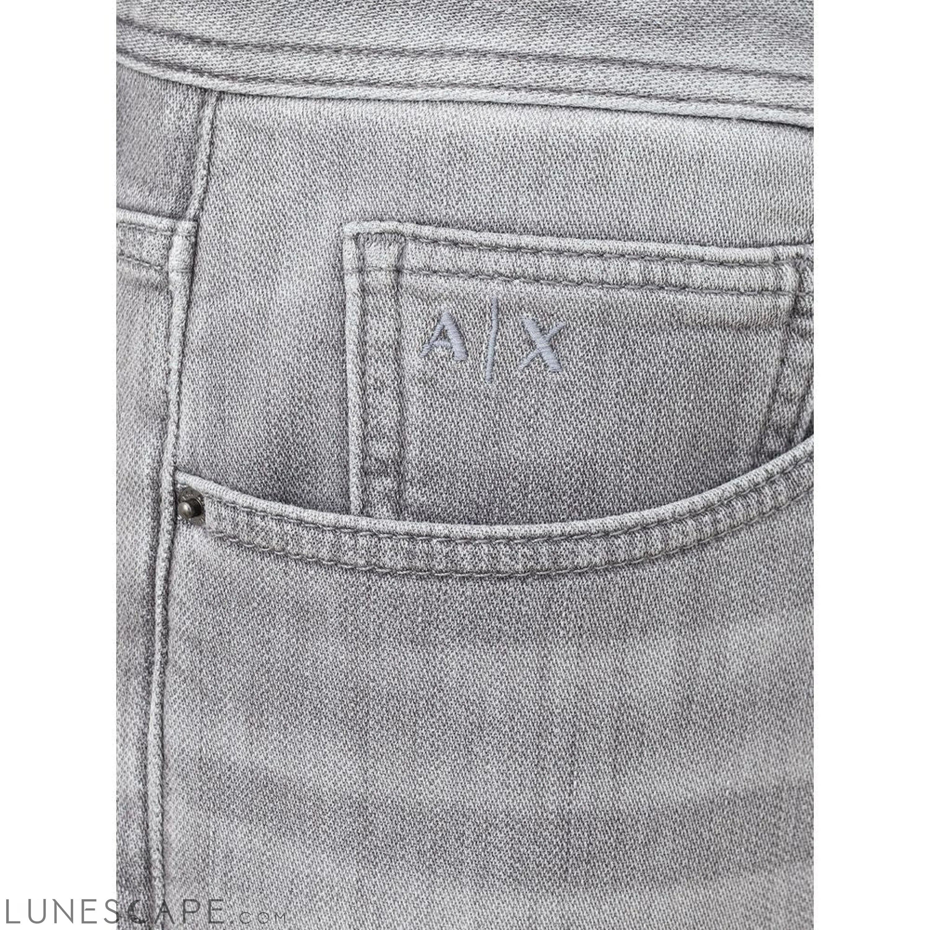 Armani Exchange Sleek Gray Cotton Denim Essentials LUNESCAPE