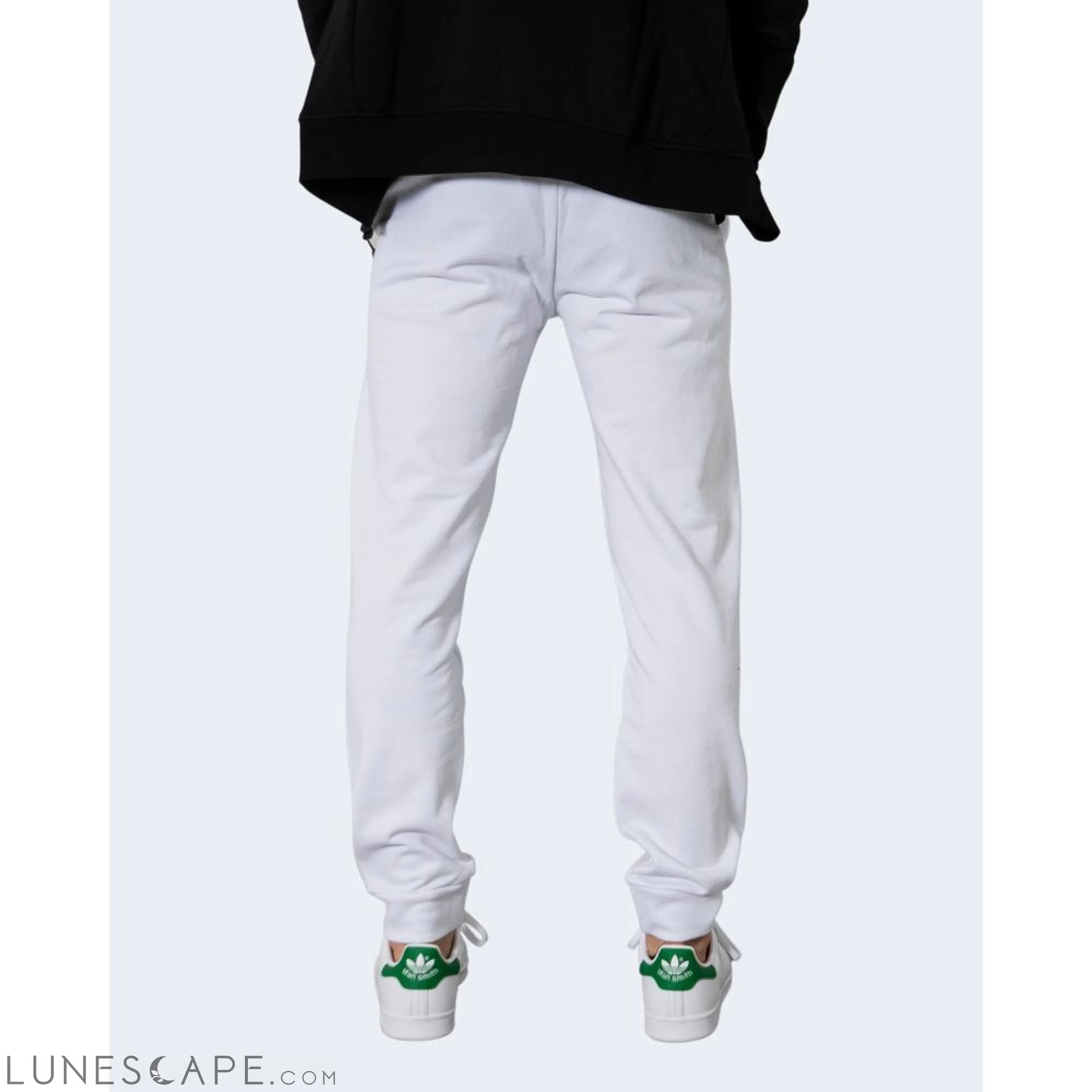 Armani Exchange White Cotton Joggers LUNESCAPE