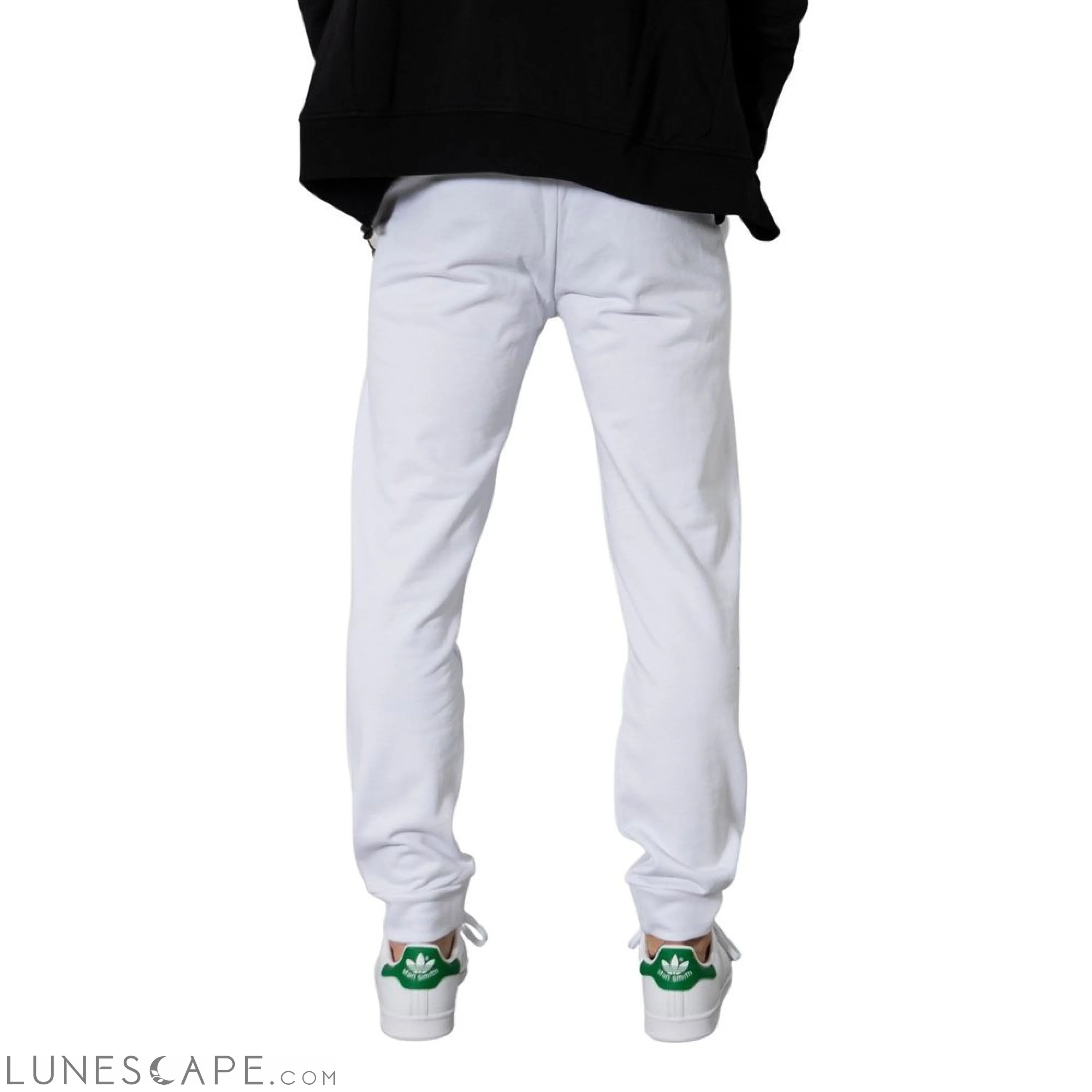 Armani Exchange White Cotton Joggers LUNESCAPE