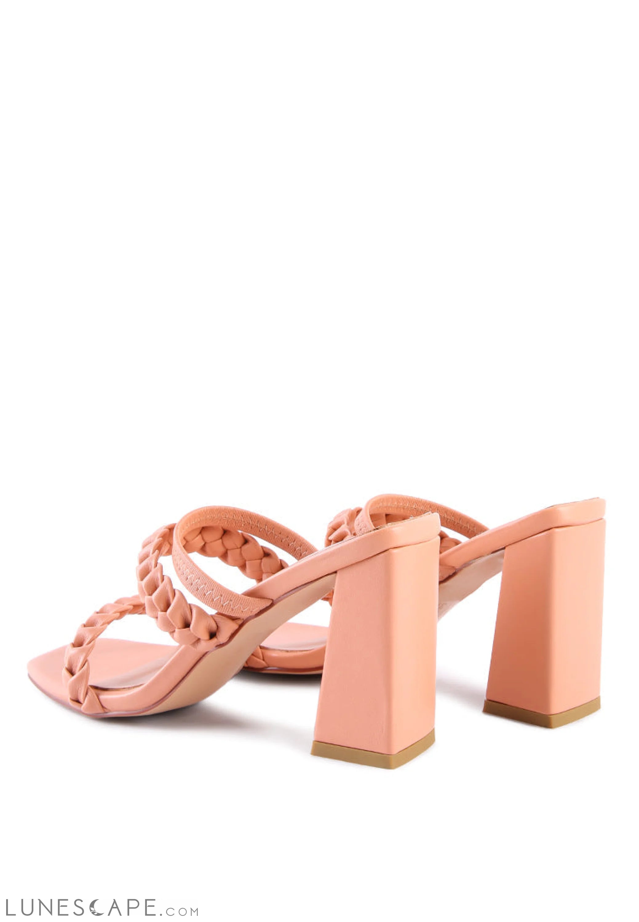 Arnie Braided Straps Block Heeled Sandals LUNESCAPE