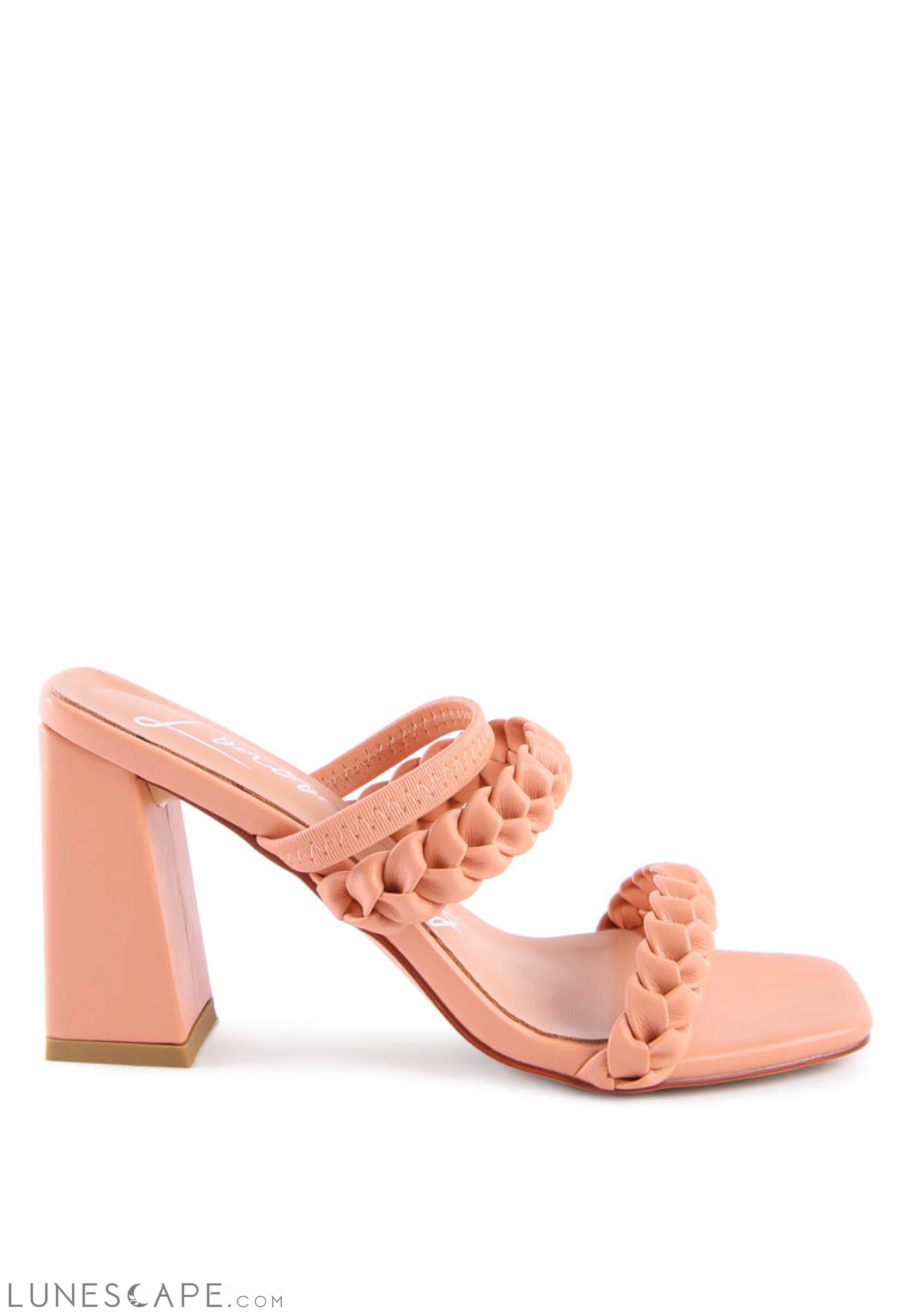 Arnie Braided Straps Block Heeled Sandals LUNESCAPE