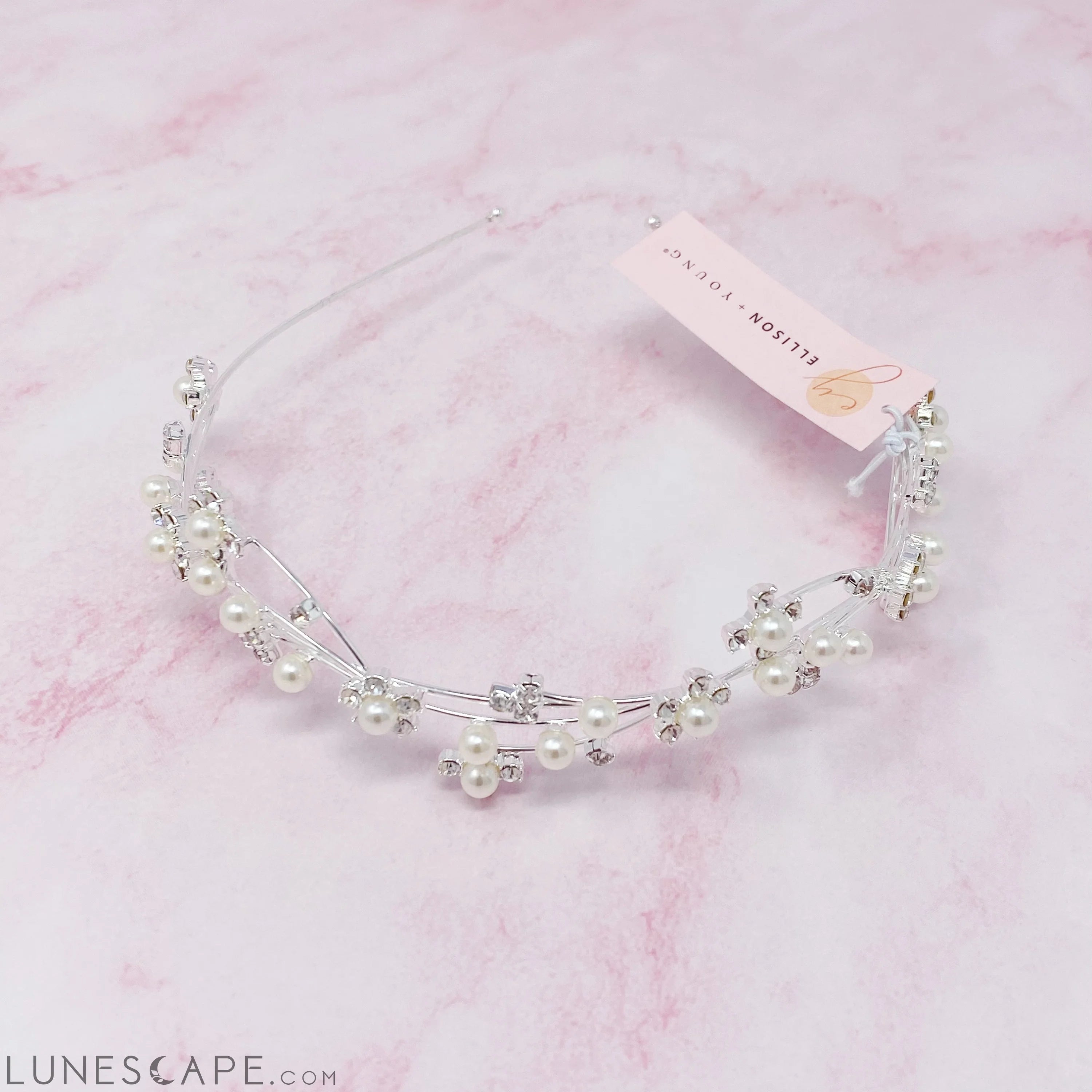 Artful Snow Flower Headband LUNESCAPE