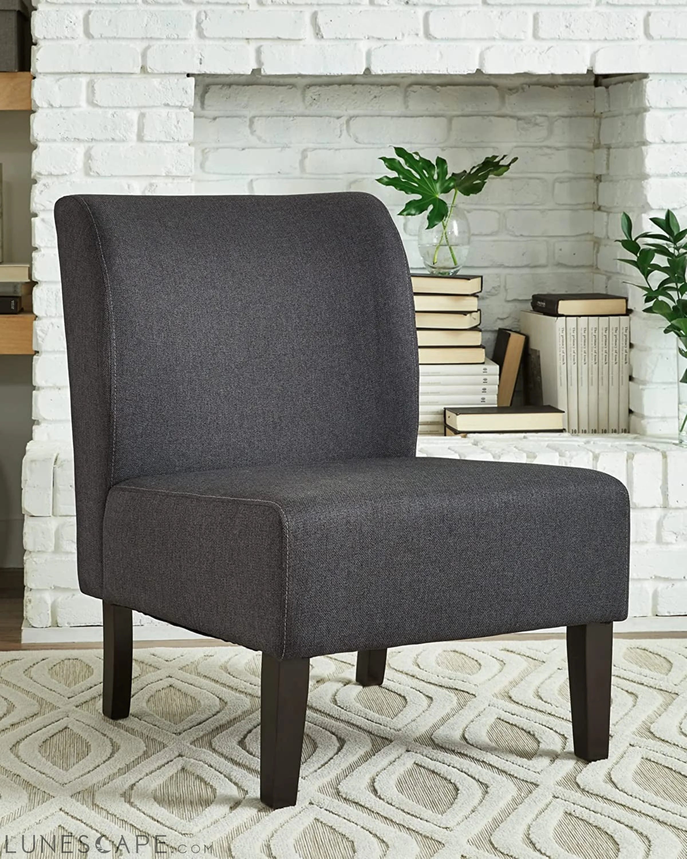 Ashley Triptis Accent Chair in Dark Gray LUNESCAPE