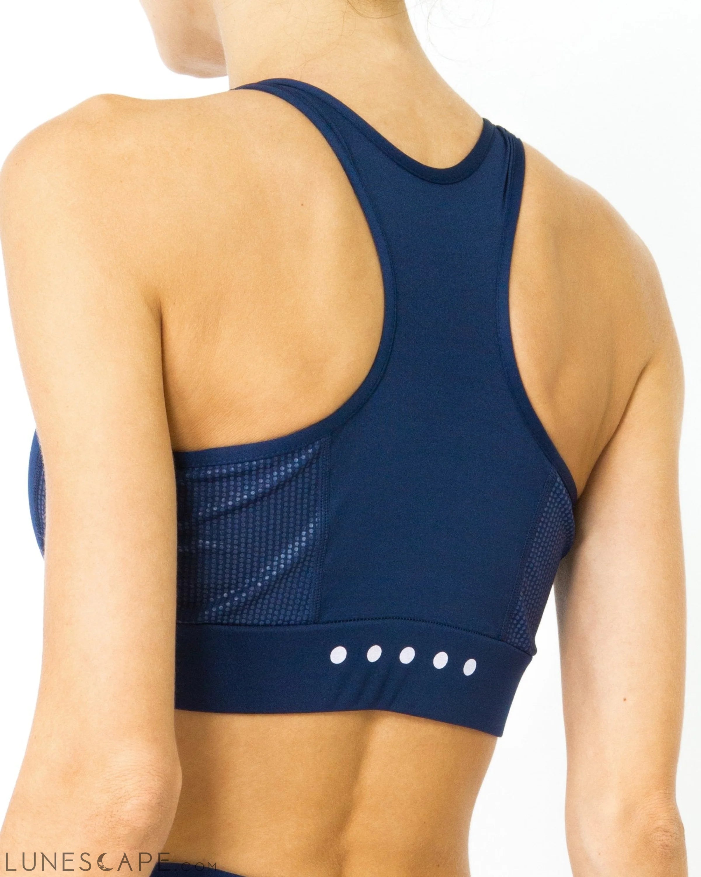 Ashton Sports Bra - Navy Blue LUNESCAPE