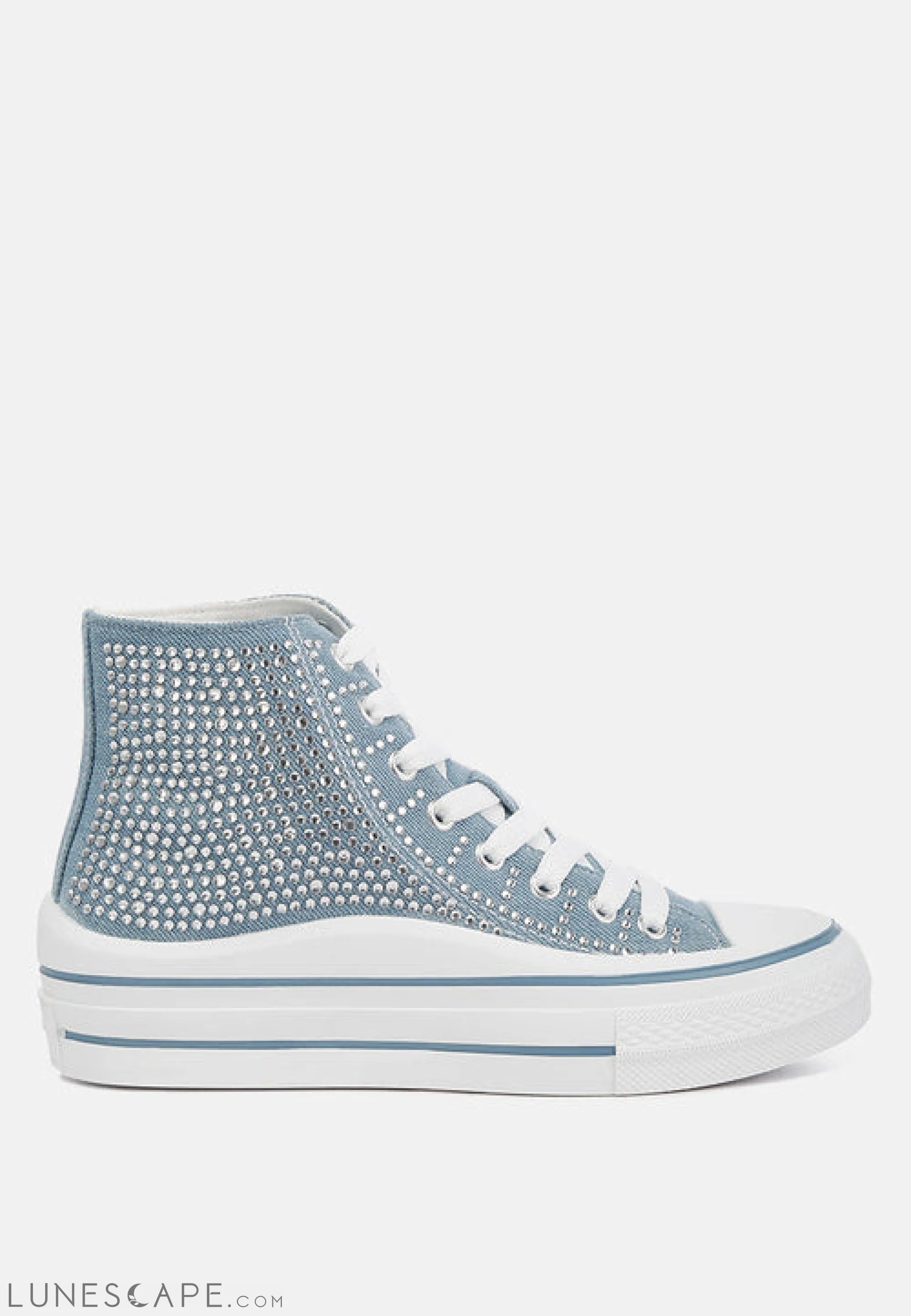 Asuka High Top Denim Sneakers LUNESCAPE