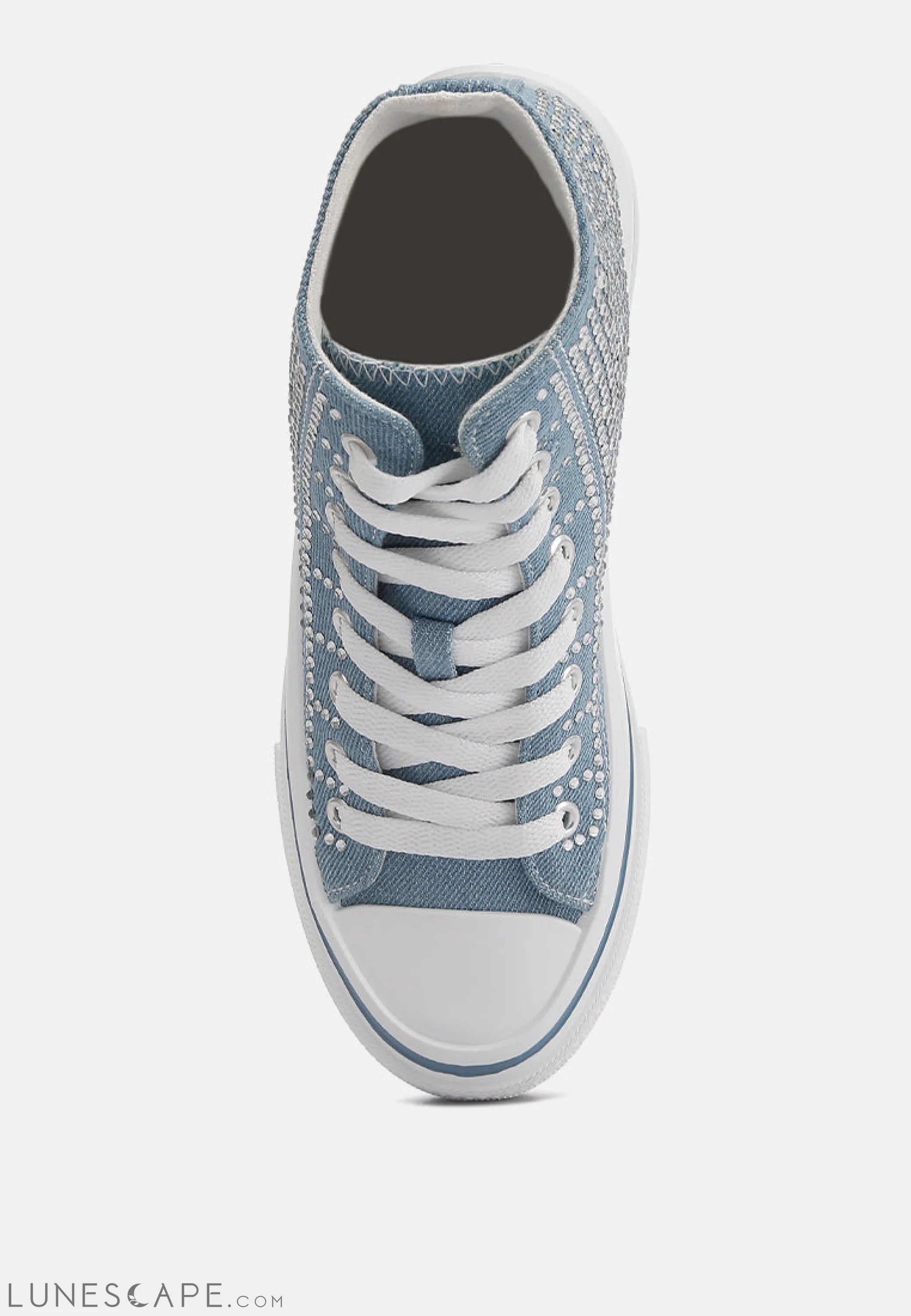 Asuka High Top Denim Sneakers LUNESCAPE