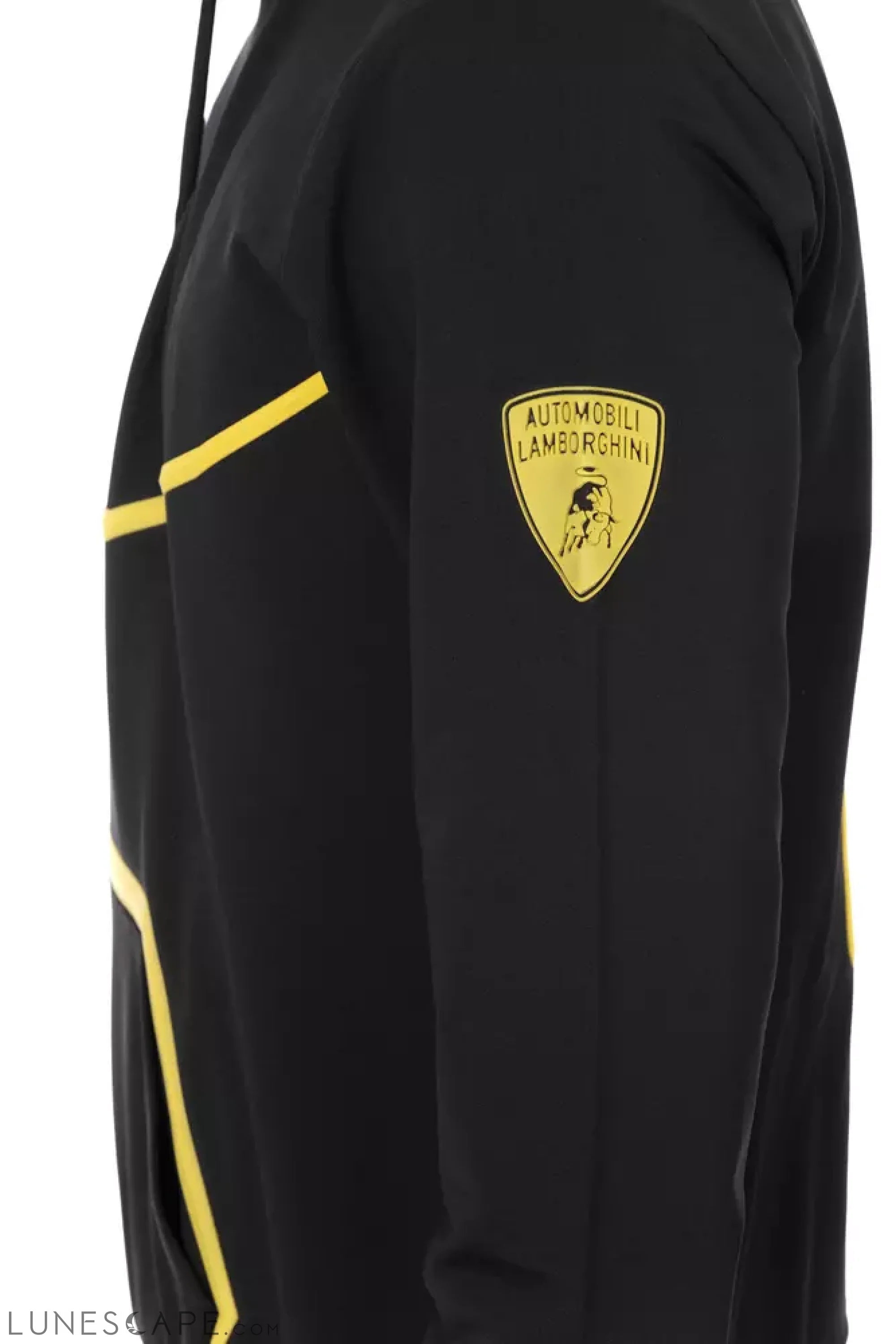 Automobili Lamborghini Black Polyester Men Sweatshirt LUNESCAPE