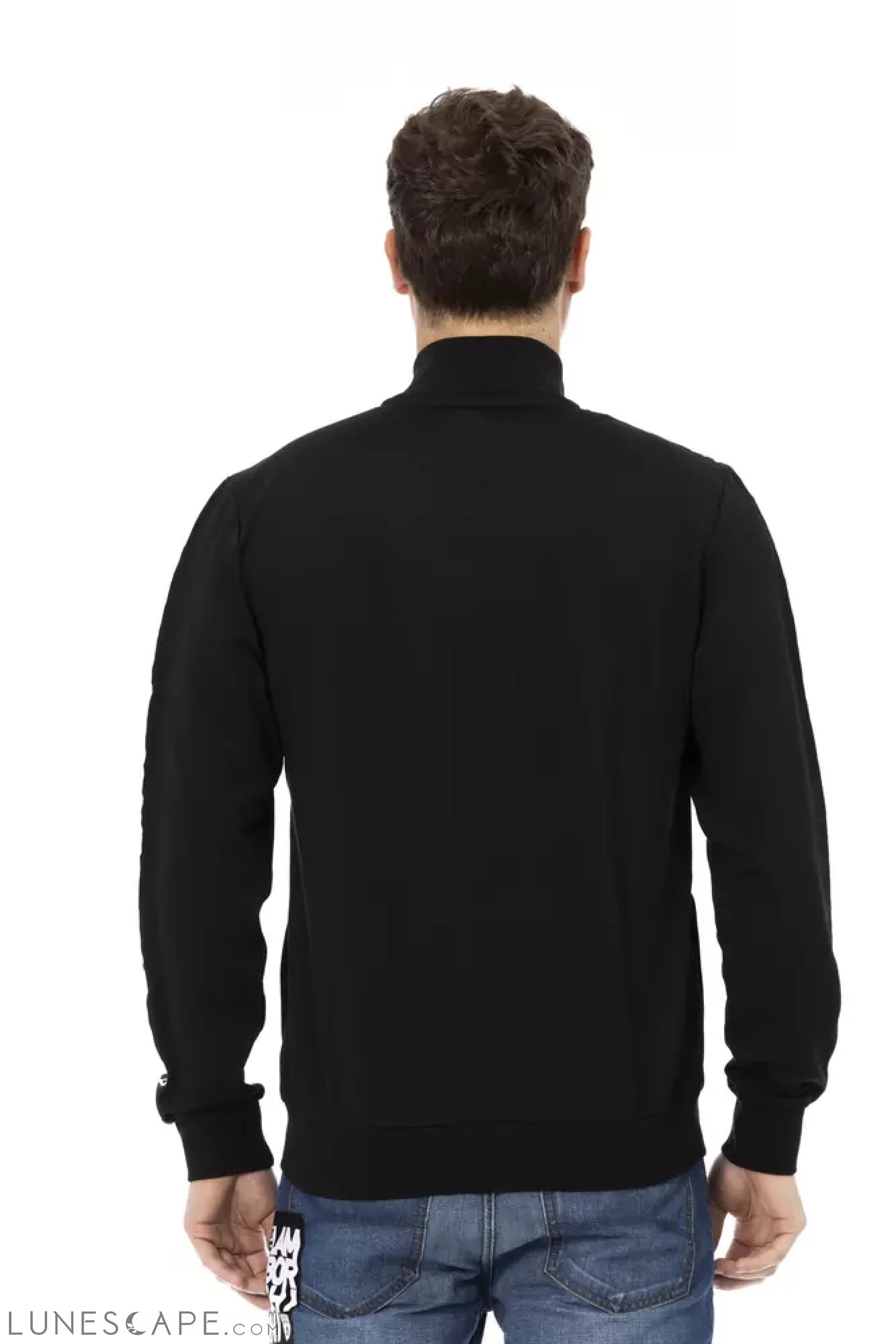 Automobili Lamborghini Black Polyester Men Sweatshirt LUNESCAPE