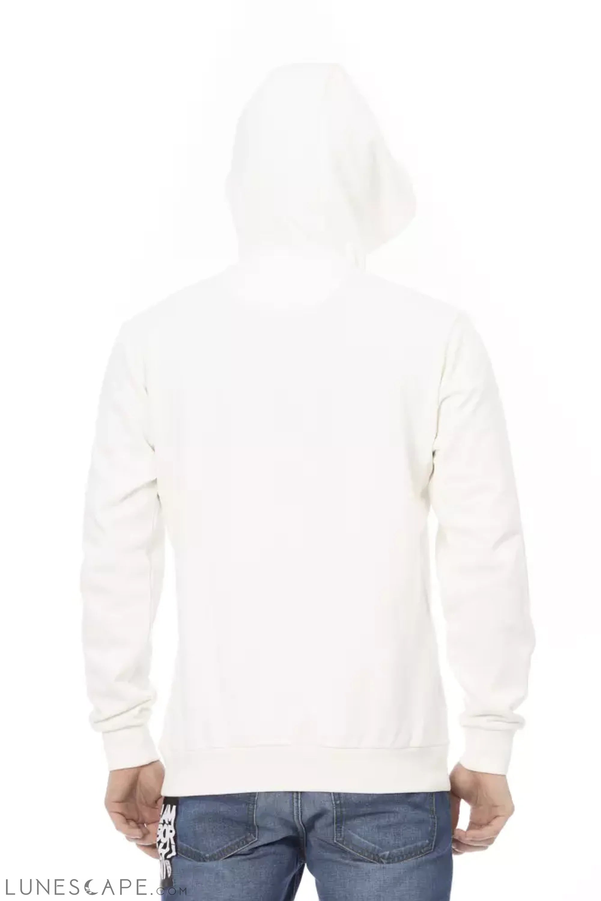 Automobili Lamborghini White Cotton Men Sweater LUNESCAPE