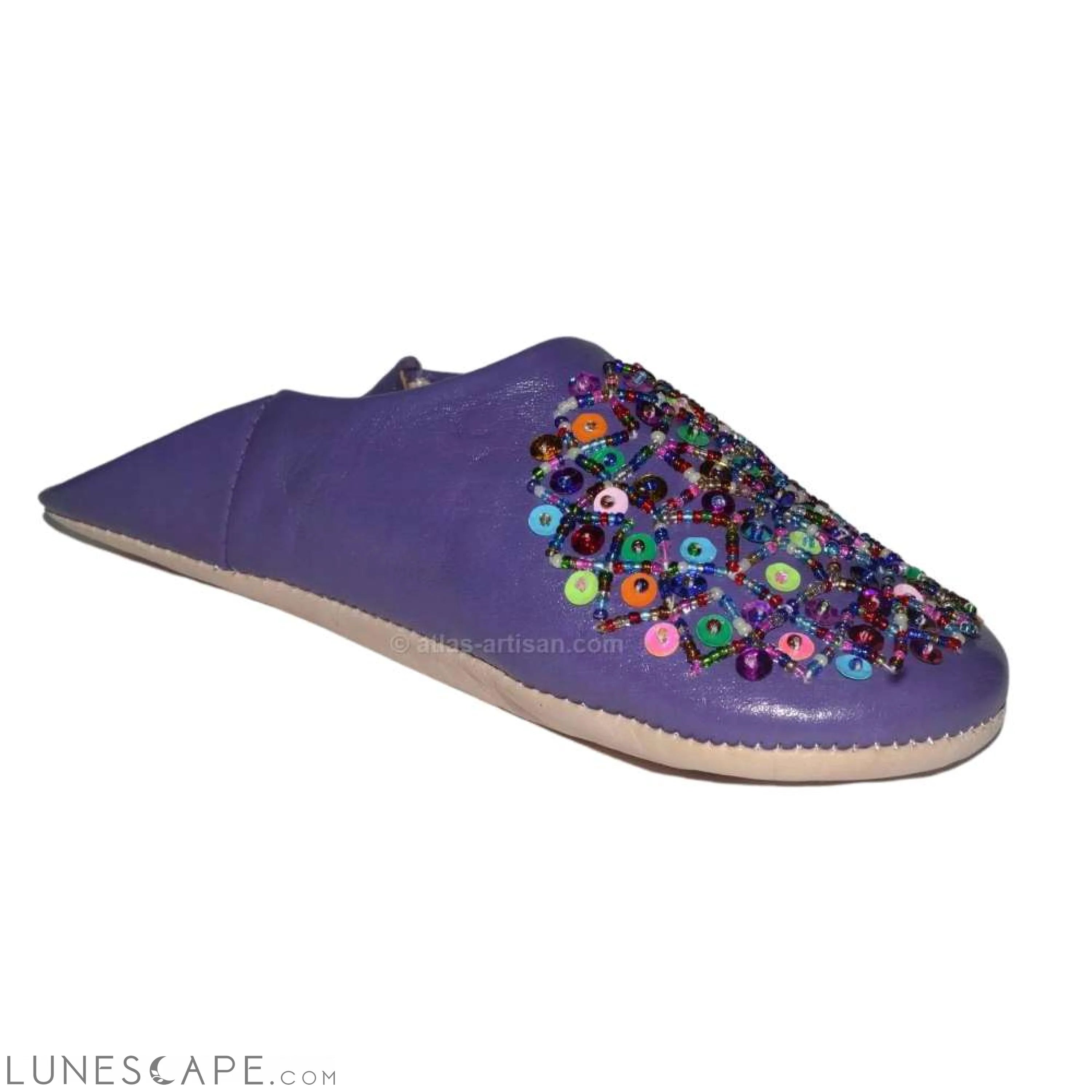 Babouches Artisan Handmade Sequined House Slippers LUNESCAPE