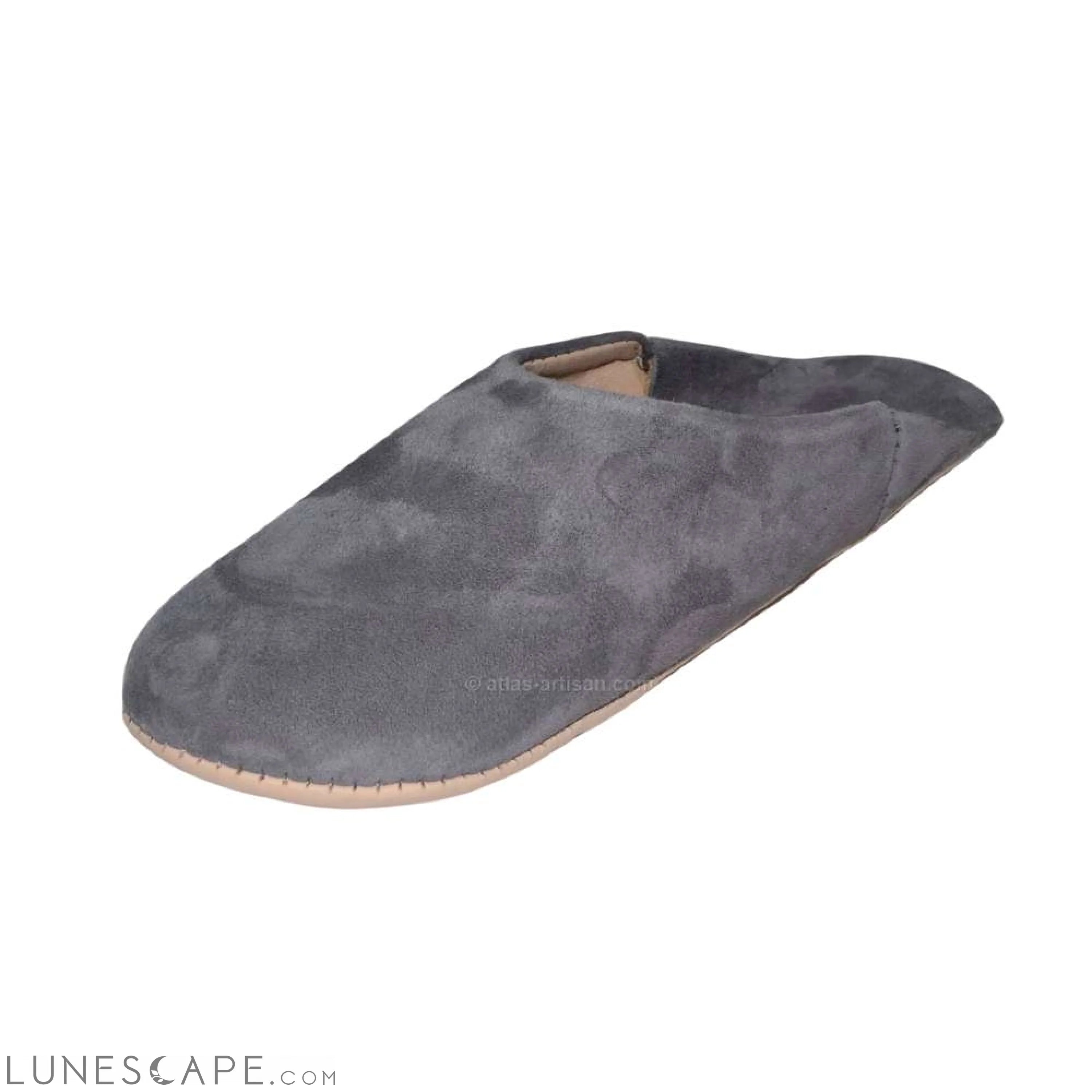 Babouches Daim Handmade Suede House Slippers LUNESCAPE