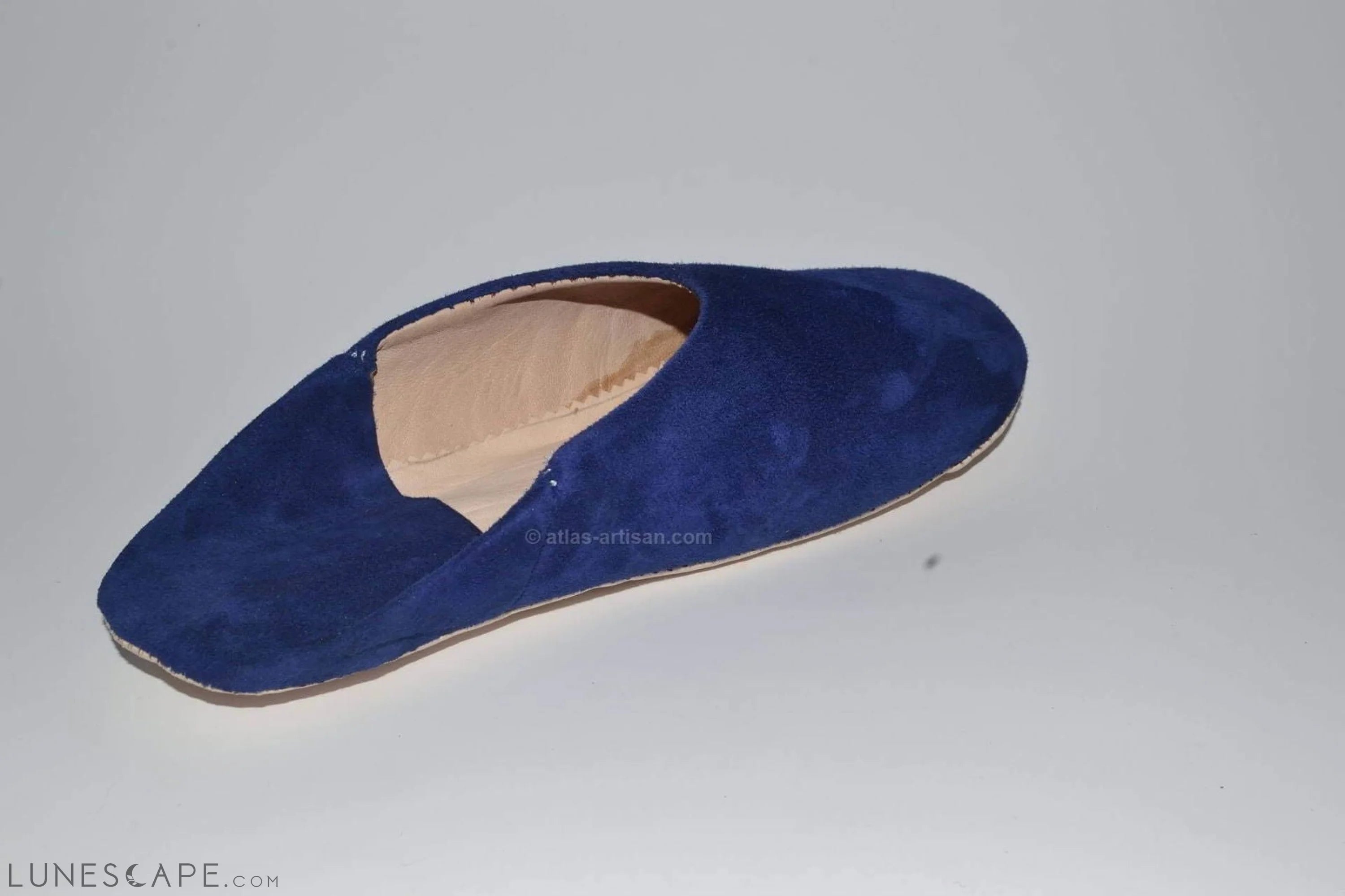 Babouches Daim Handmade Suede House Slippers LUNESCAPE